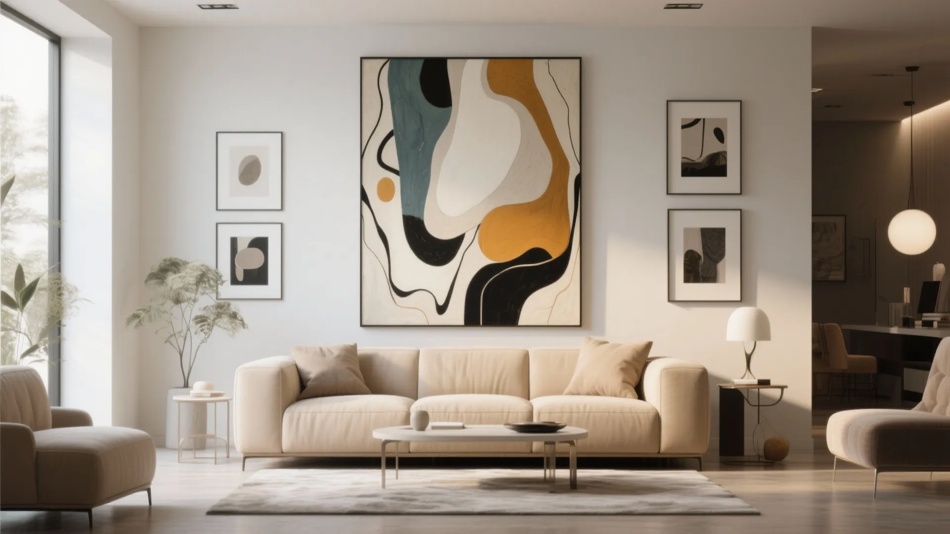 10. Art as a Statement Backdrop