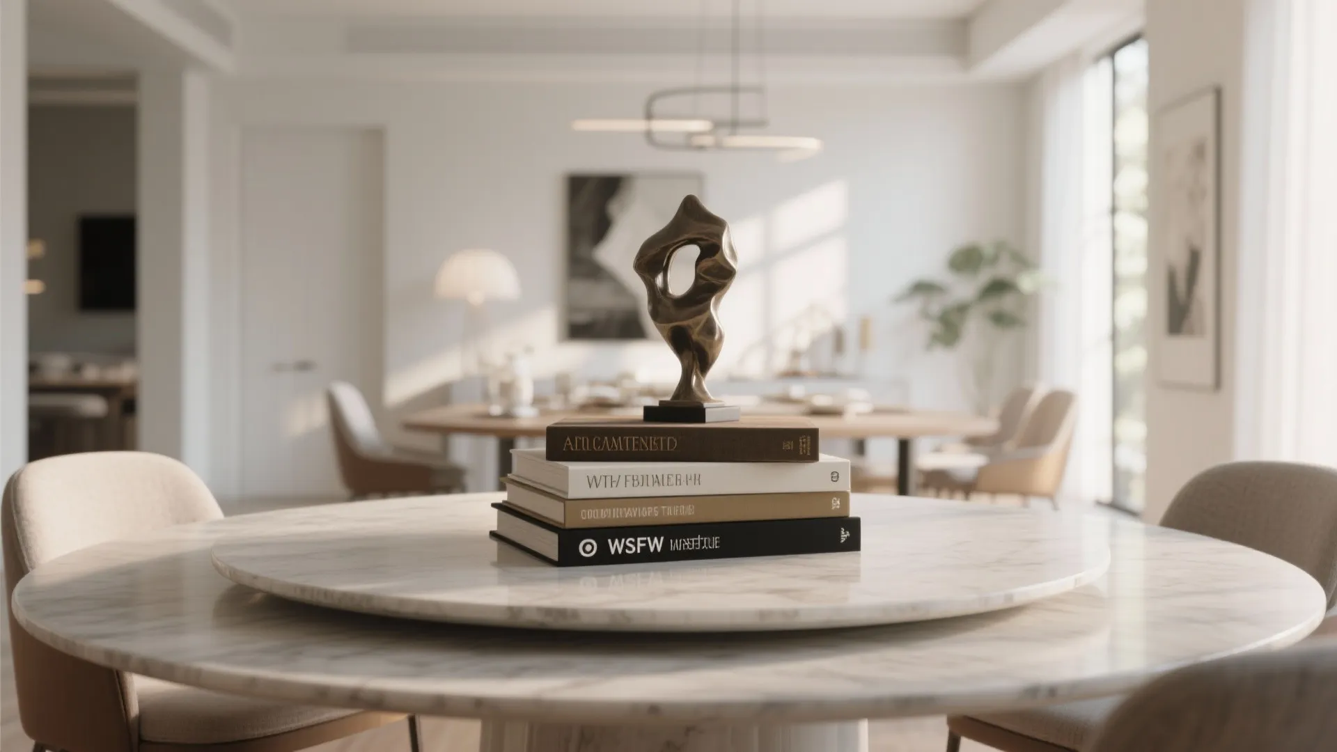 7. Oversized Art Book Stack