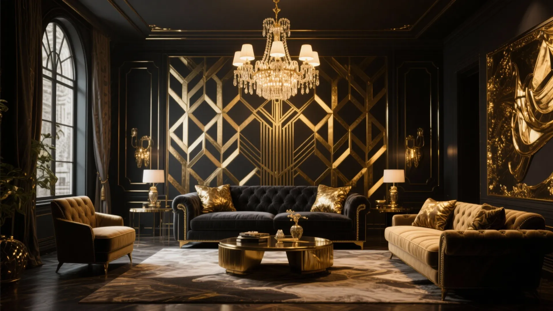 9. Art Deco Inspired Chandeliers