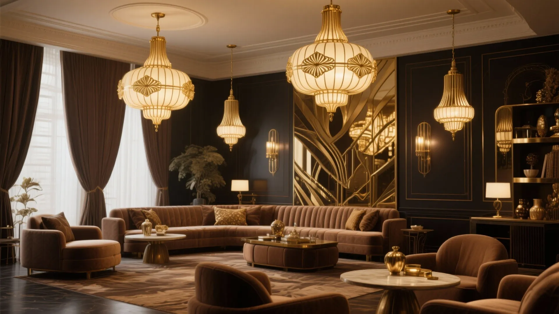 Art Deco-Inspired Lighting Fixtures