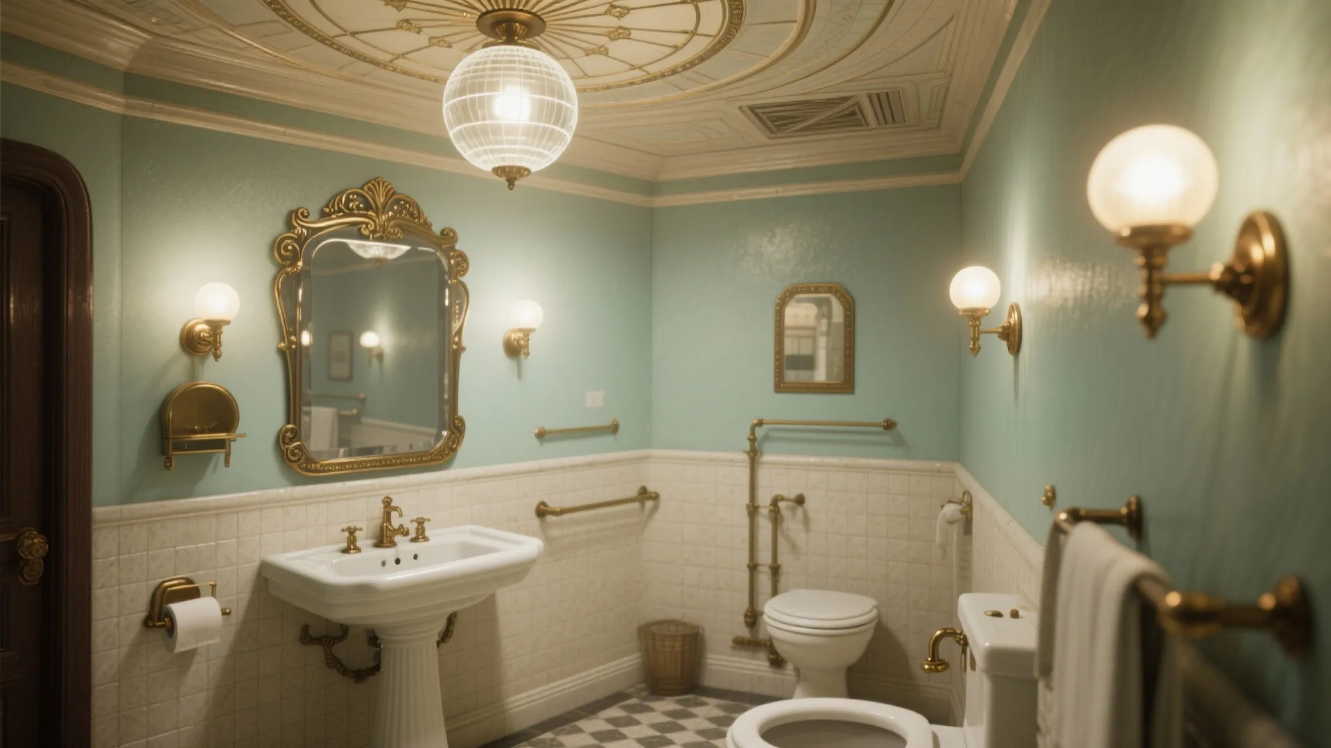 5. Statement Lighting and Mirrors