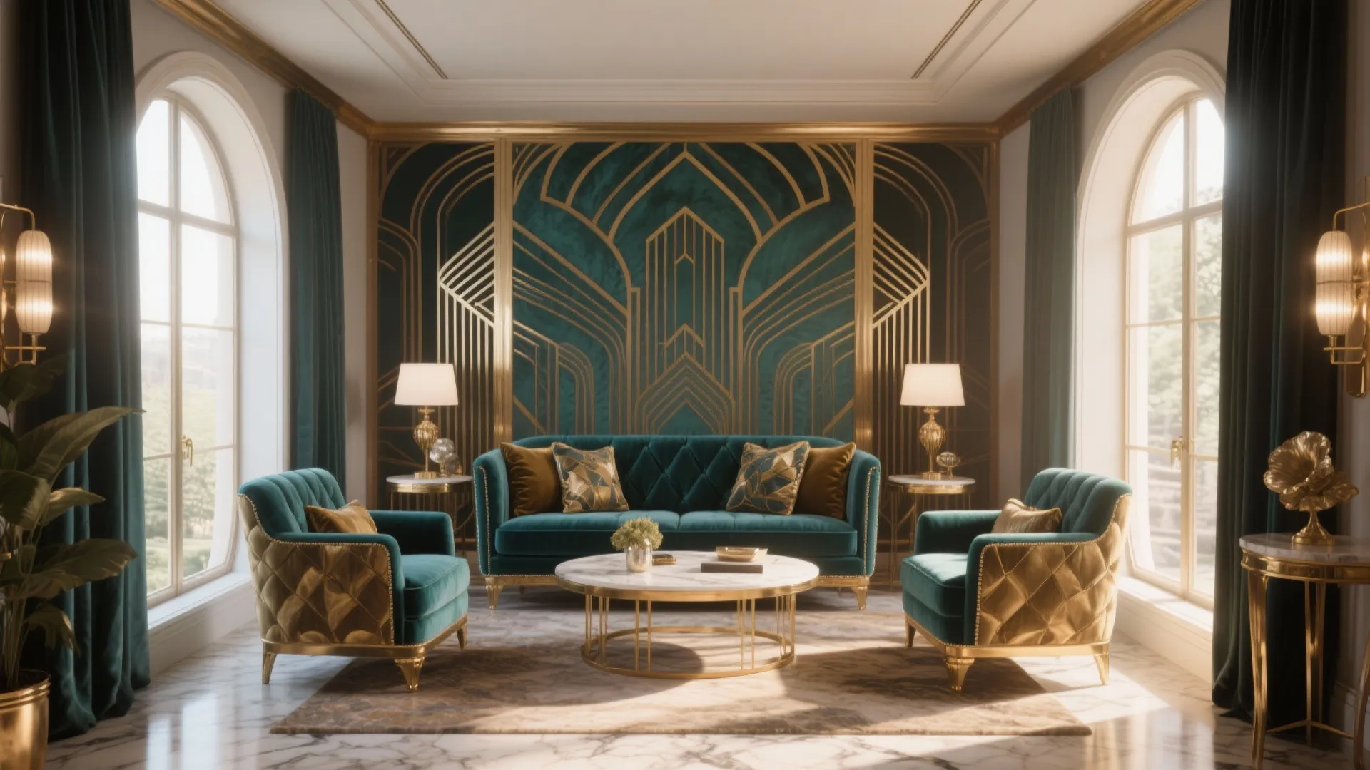 10 Art Deco Living Room Design Ideas: Inspirational and Practical Art Deco Living Room Styling Tips