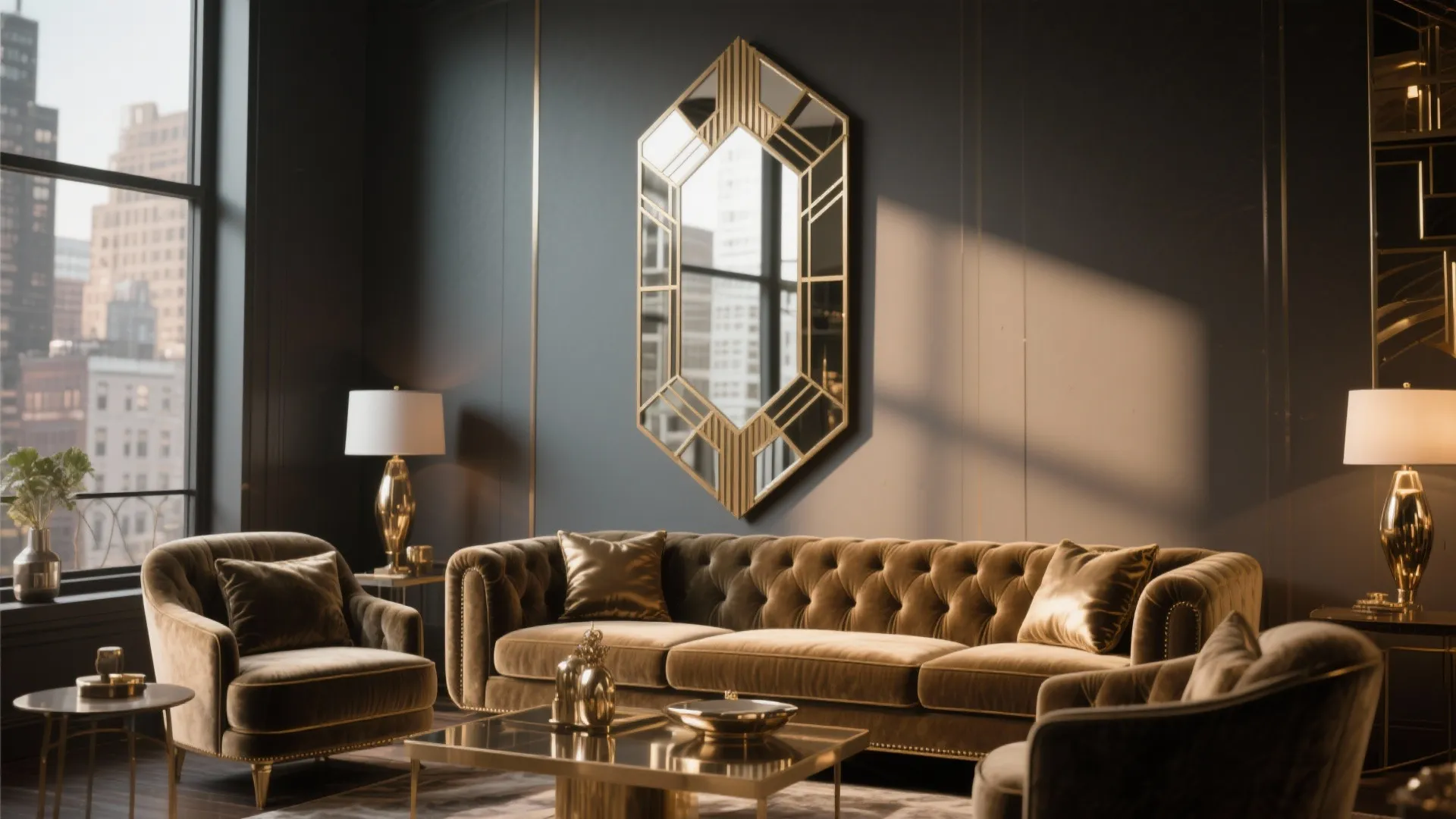 8. Art-Deco Inspired Mirror