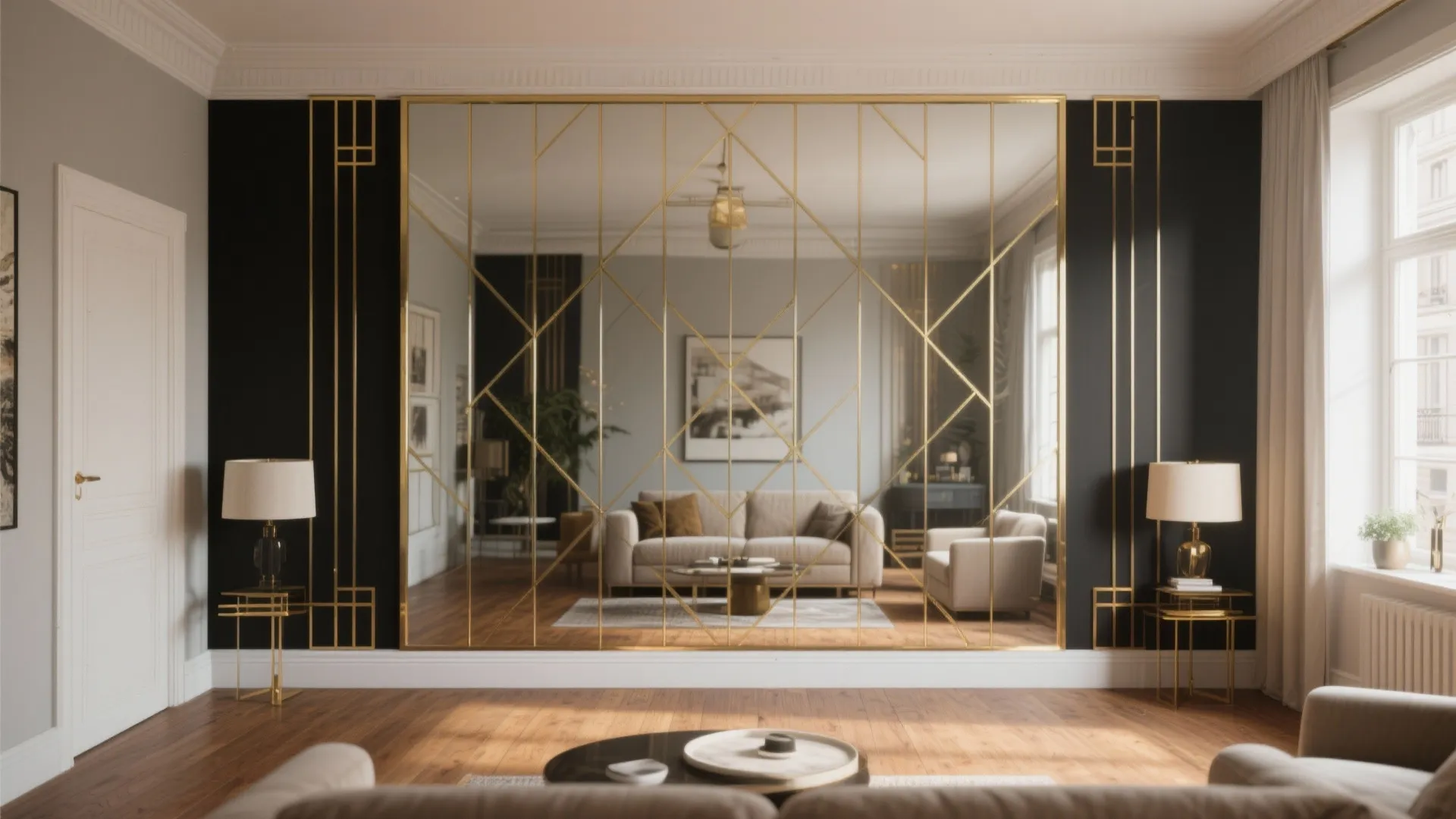 Art Deco Mirror Wall Decor: 5 Painted Ideas: Five creative, small-space friendly Art Deco mirror painting ideas I use in real projects