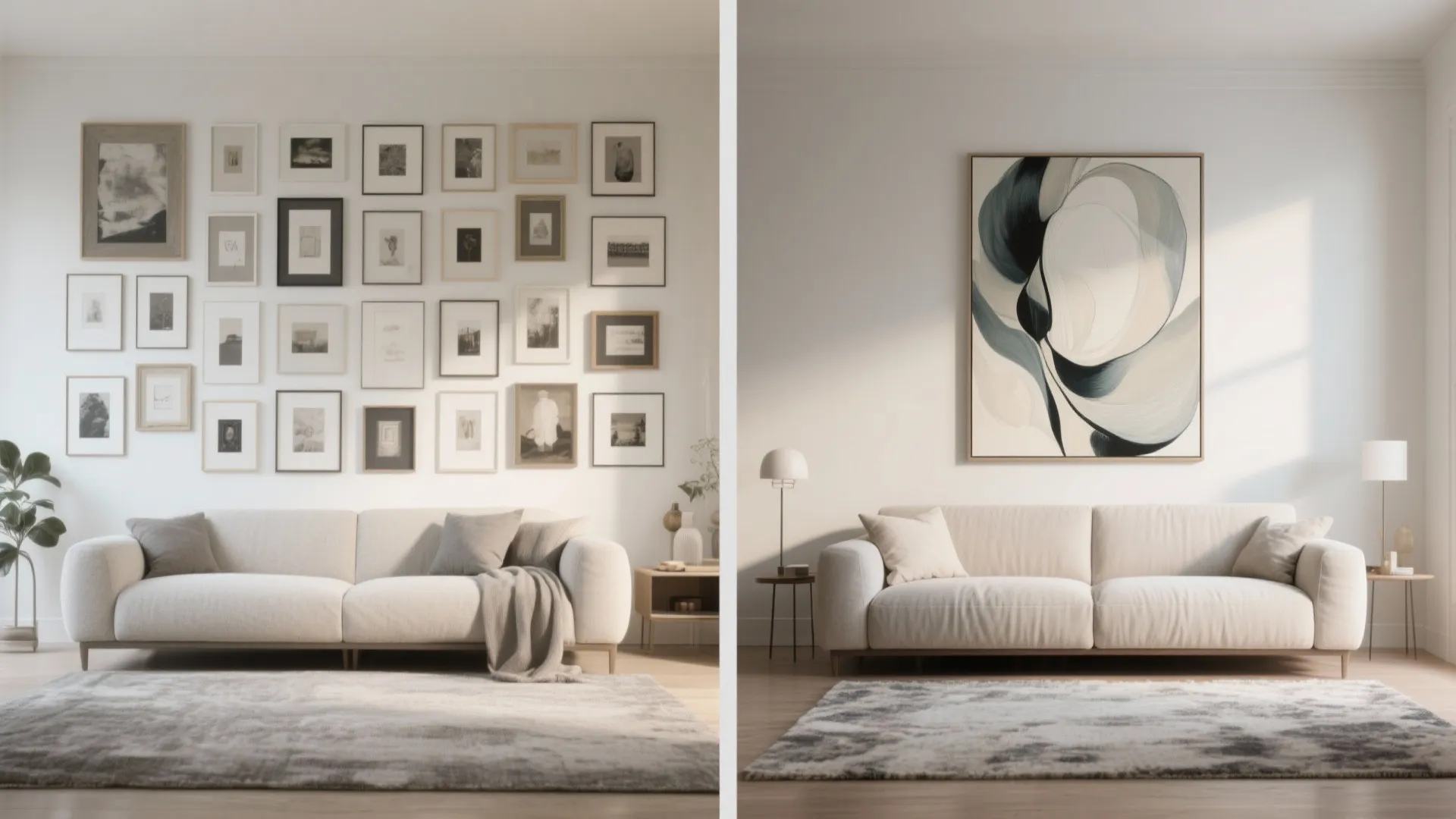 Oversized Statement Art for a Calm Focal Point