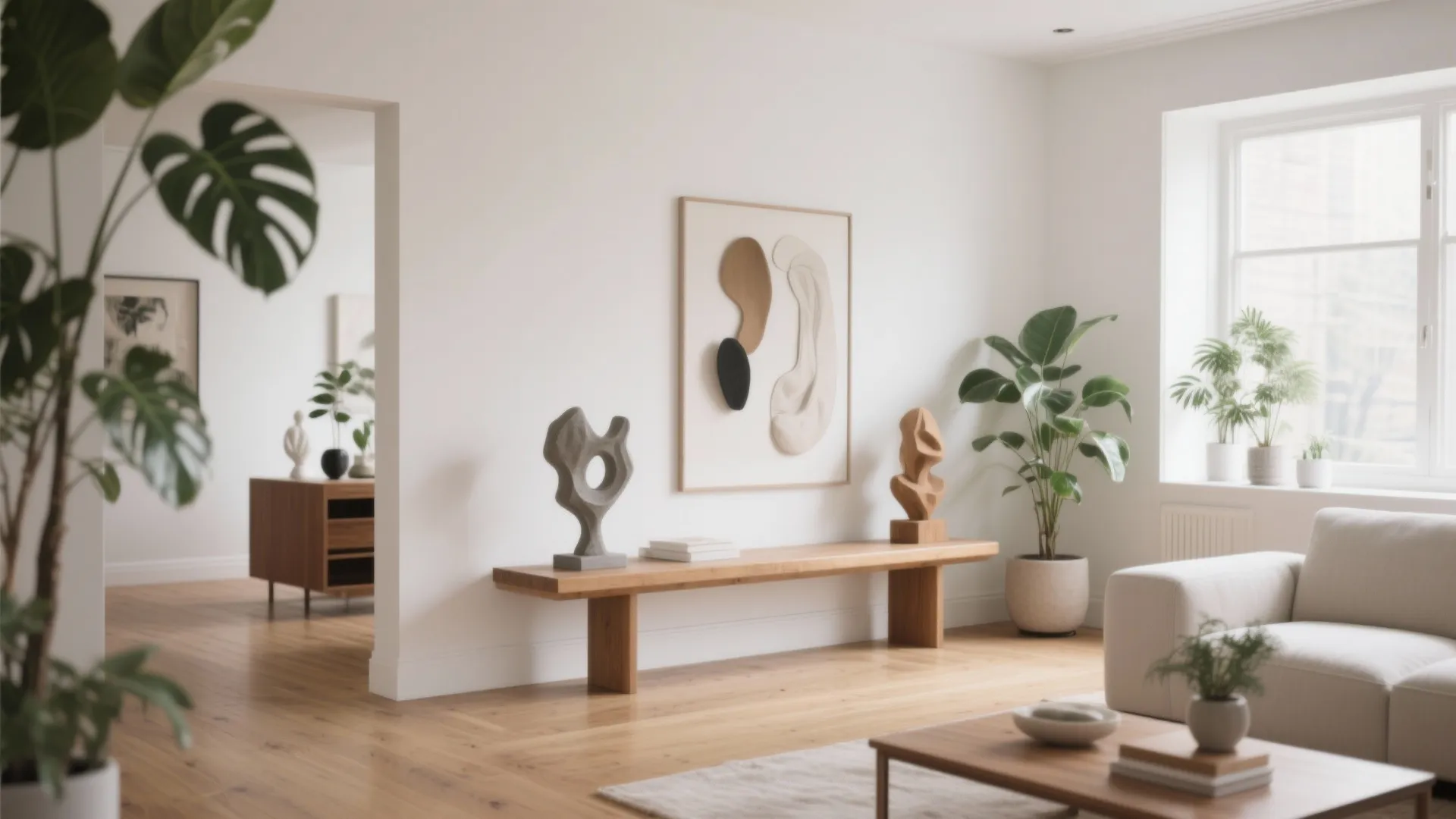 10. Art Display Bench