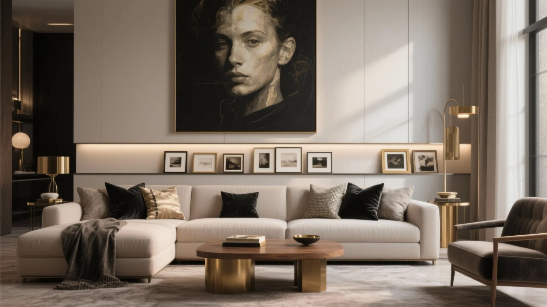 Art-Forward Focal Walls and Curated Displays