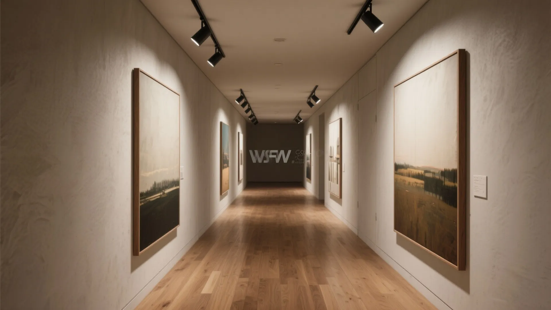 Gallery-grade art walls and lighting