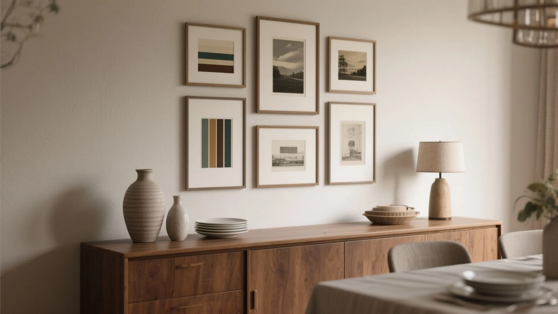 4. Art Gallery Above the Buffet