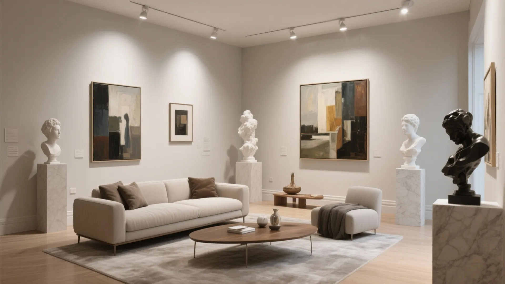 8. Art Gallery Living Room