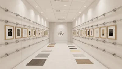 Modern Commercial Showroom with Minimalist Display