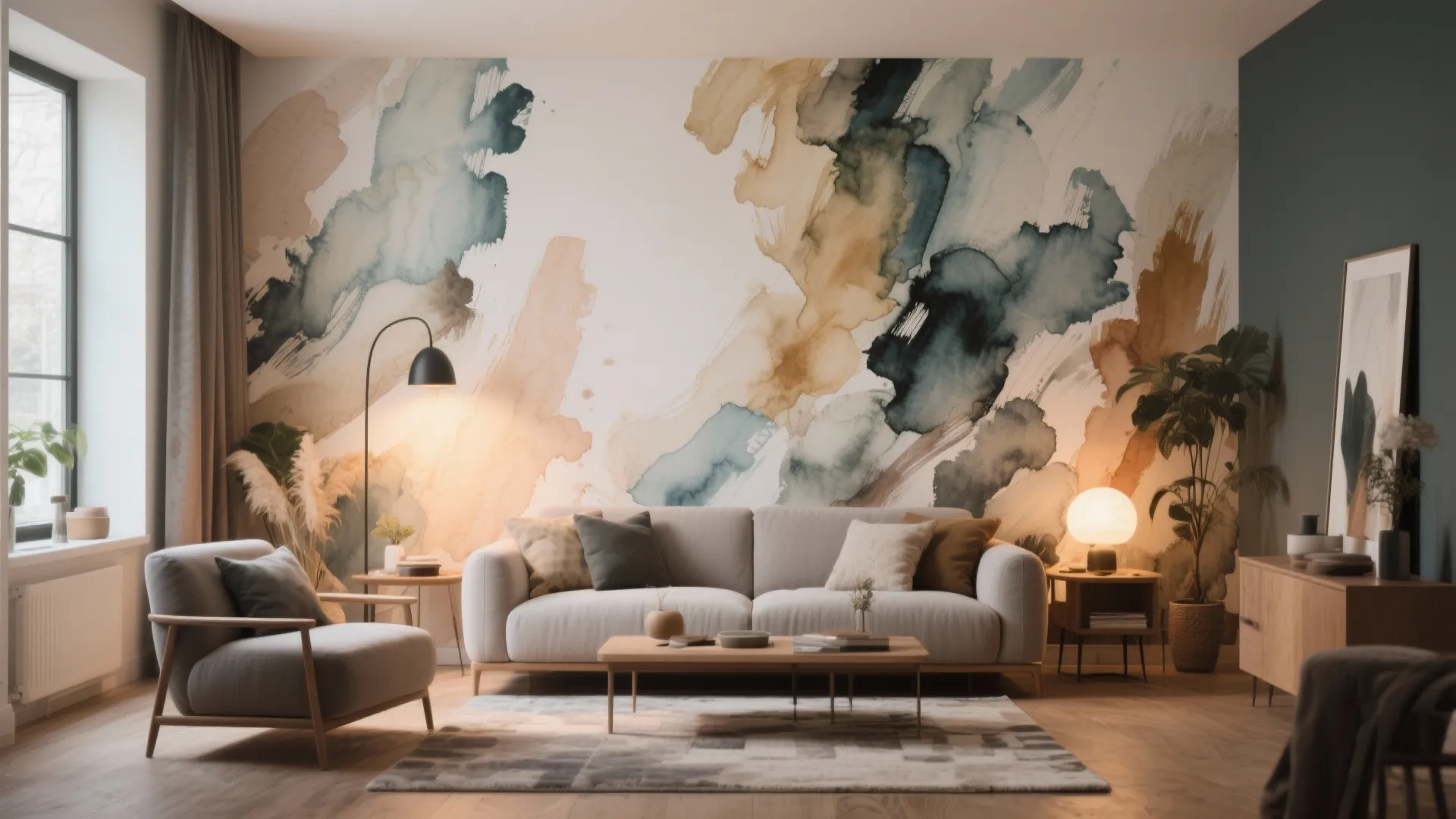 8. Art-Inspired Wallpaper