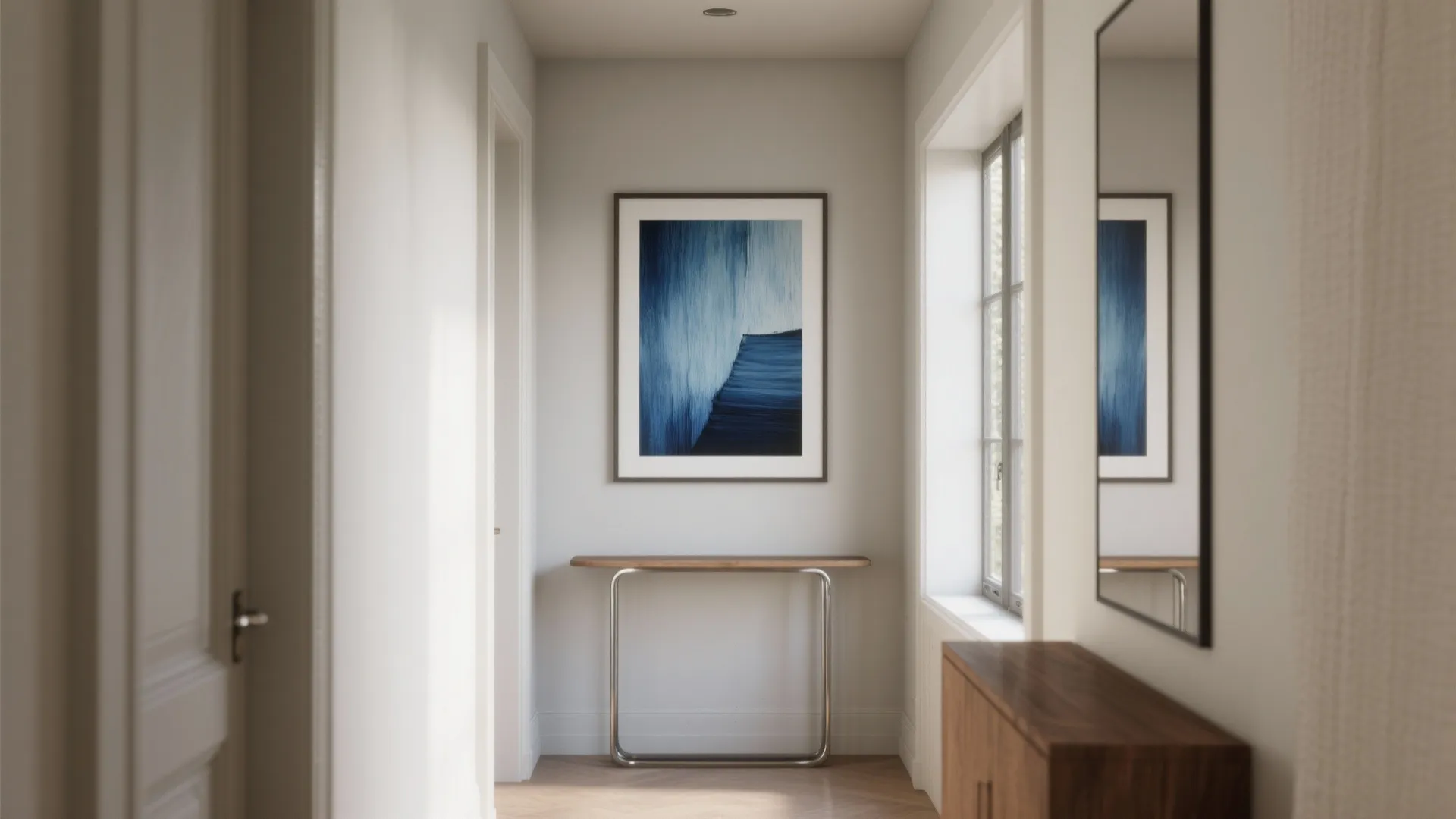 Art, Mirrors, and Scale That Fit the Wall