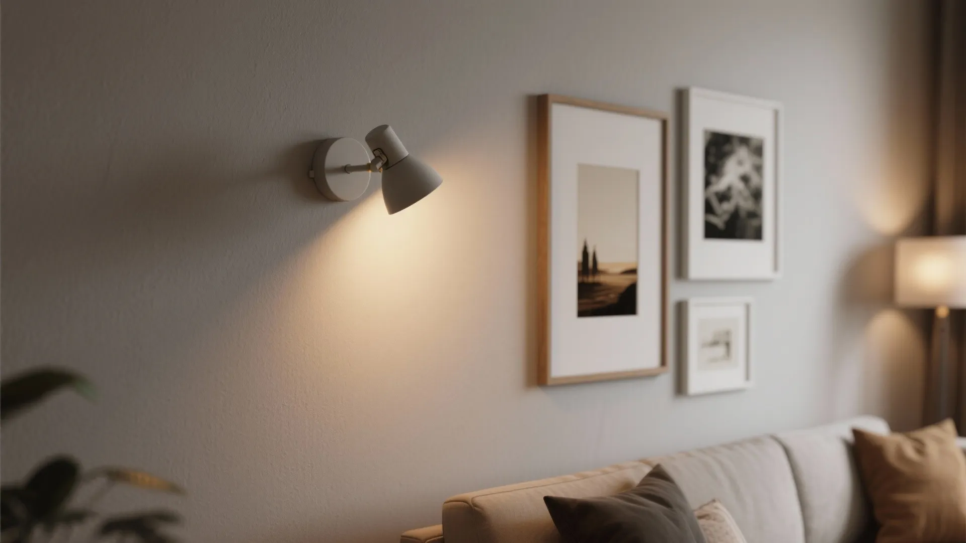 4. Art-focused mood lighting