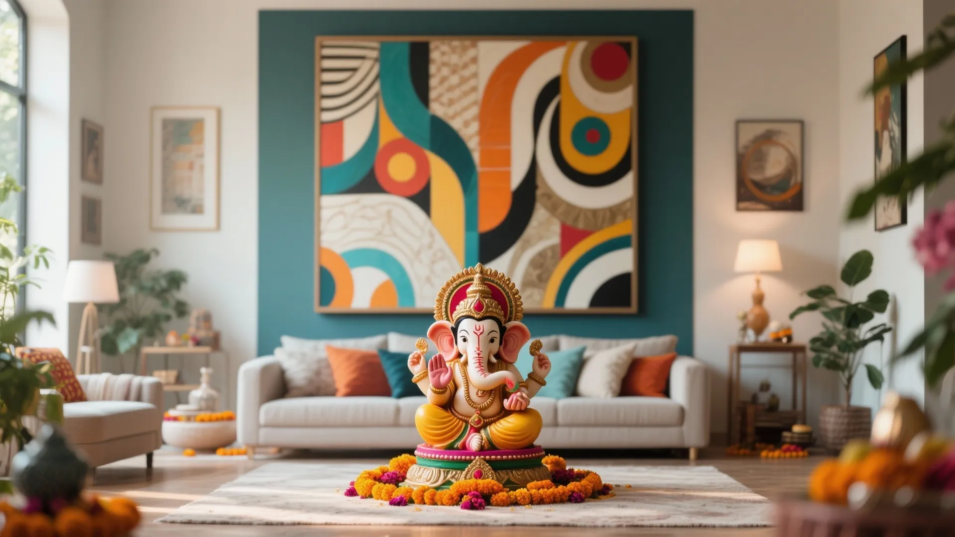 Contemporary Art Panel Backdrop