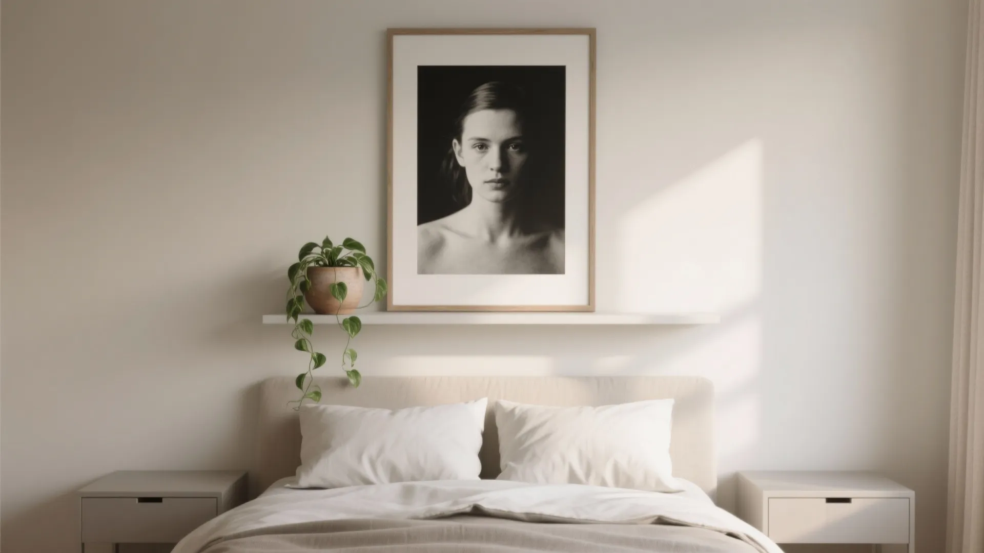 5) Simple art, plants, and the power of negative space