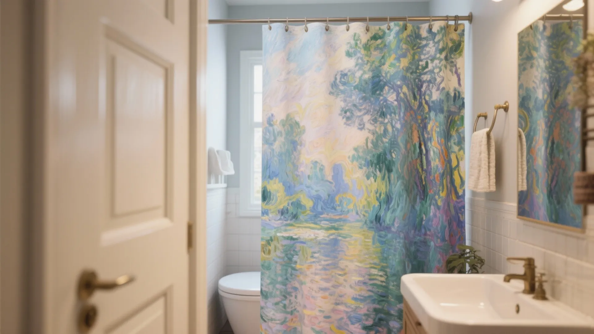 9. Art Print Curtains