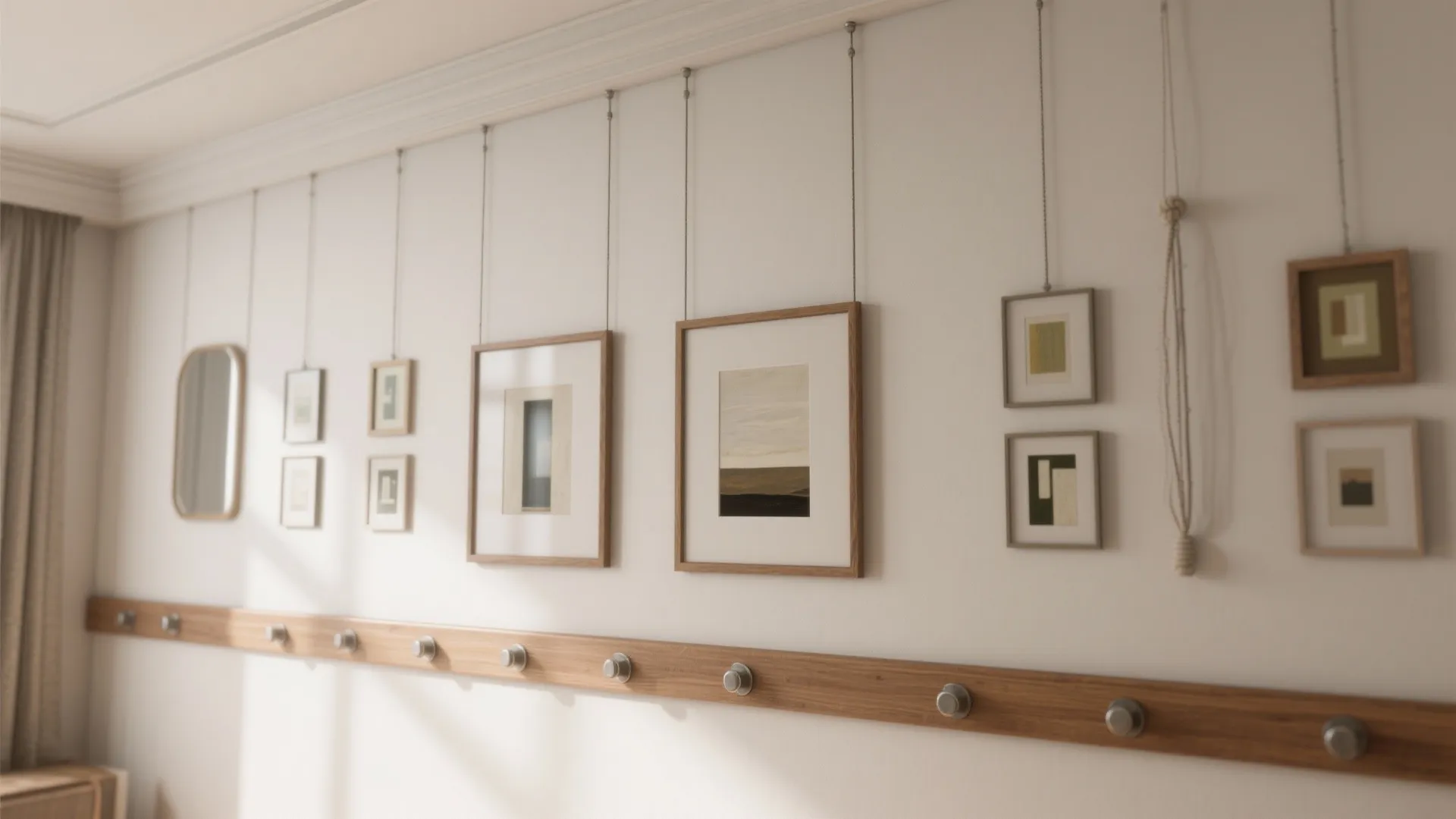 Art Rail with a Rotating Gallery