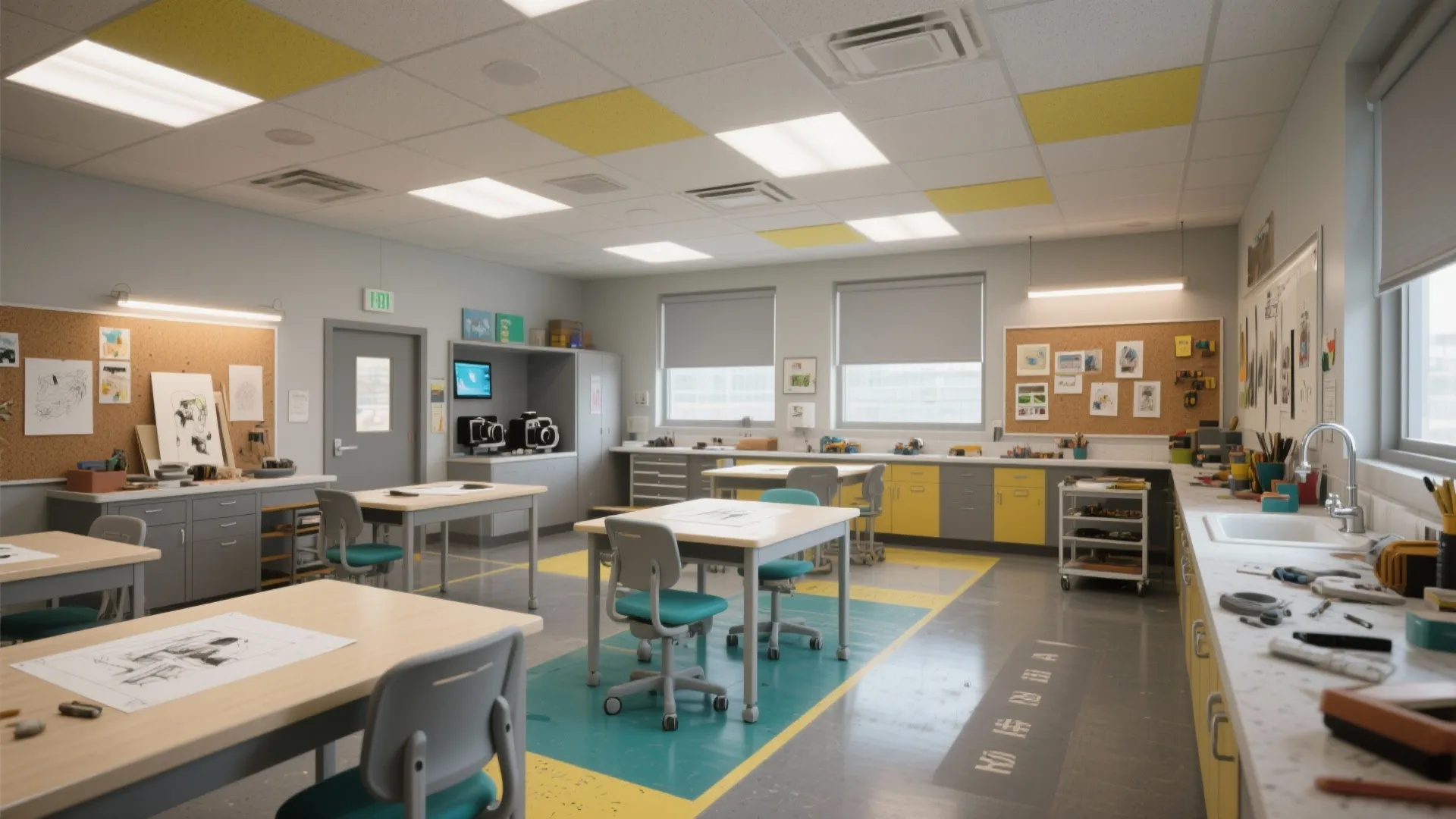 School Art Room Design Ideas for Creative Spaces