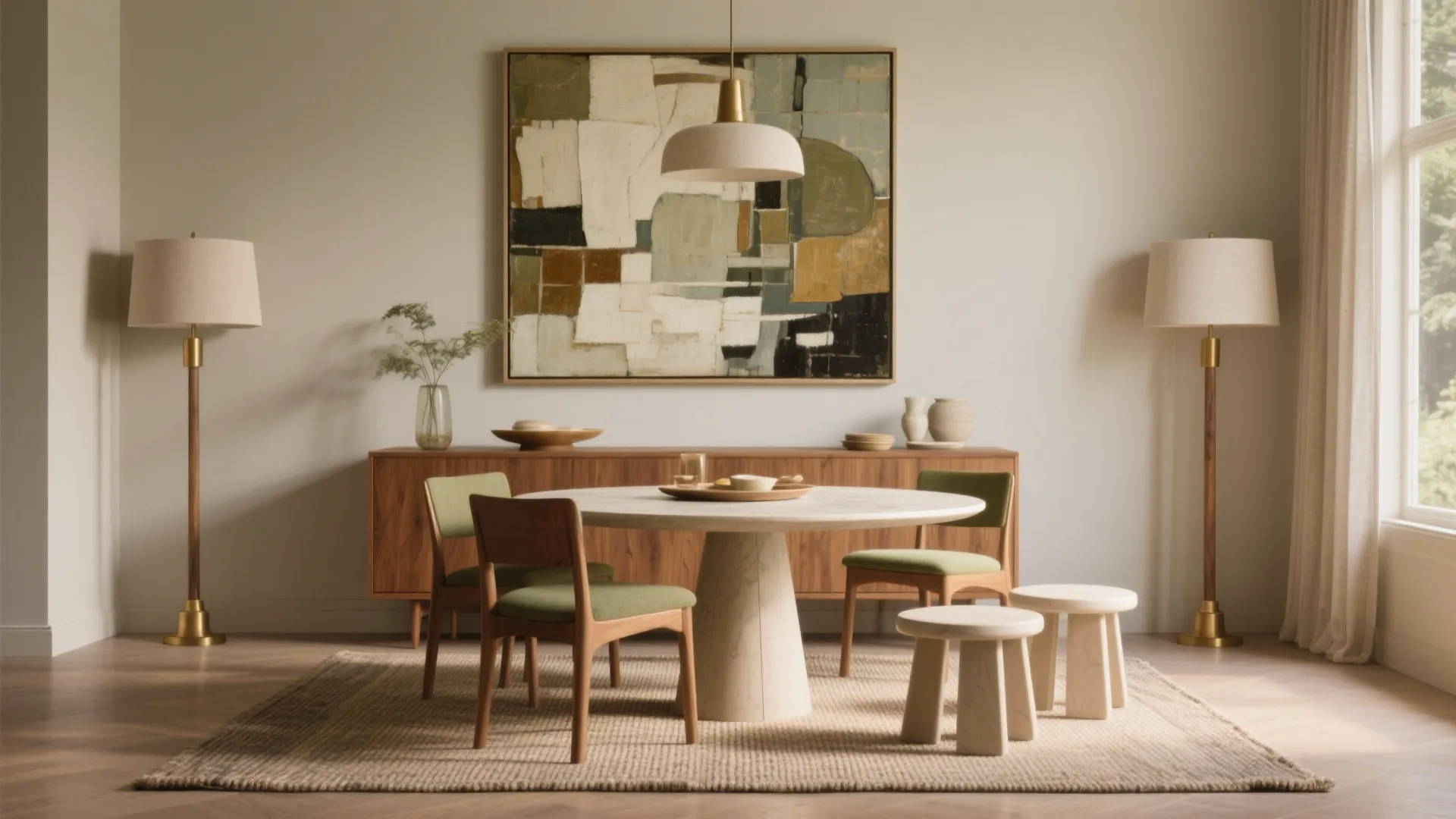 Artful Walls, Rug Zoning, and Flexible Pieces