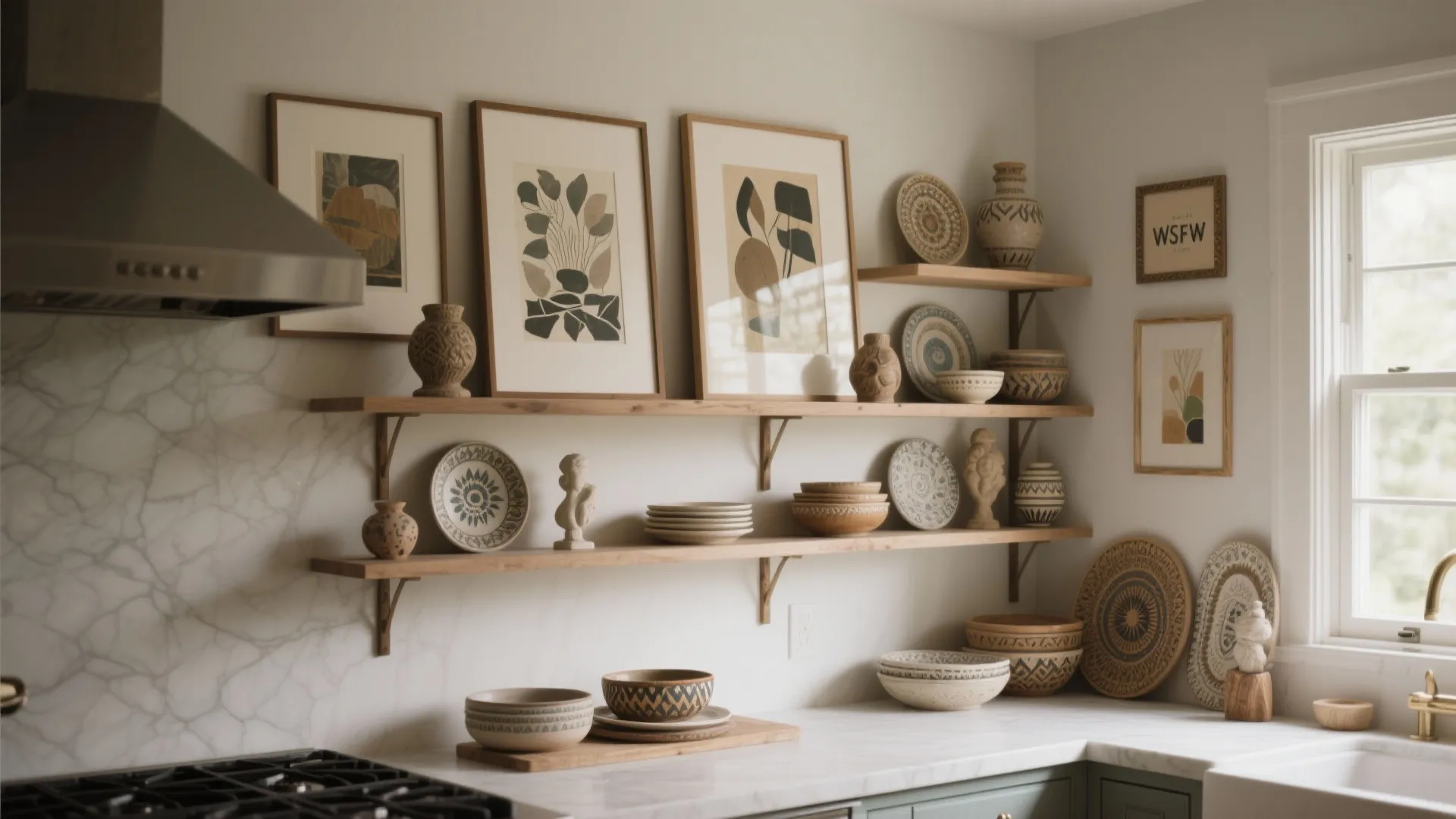 10. Art on the Shelves