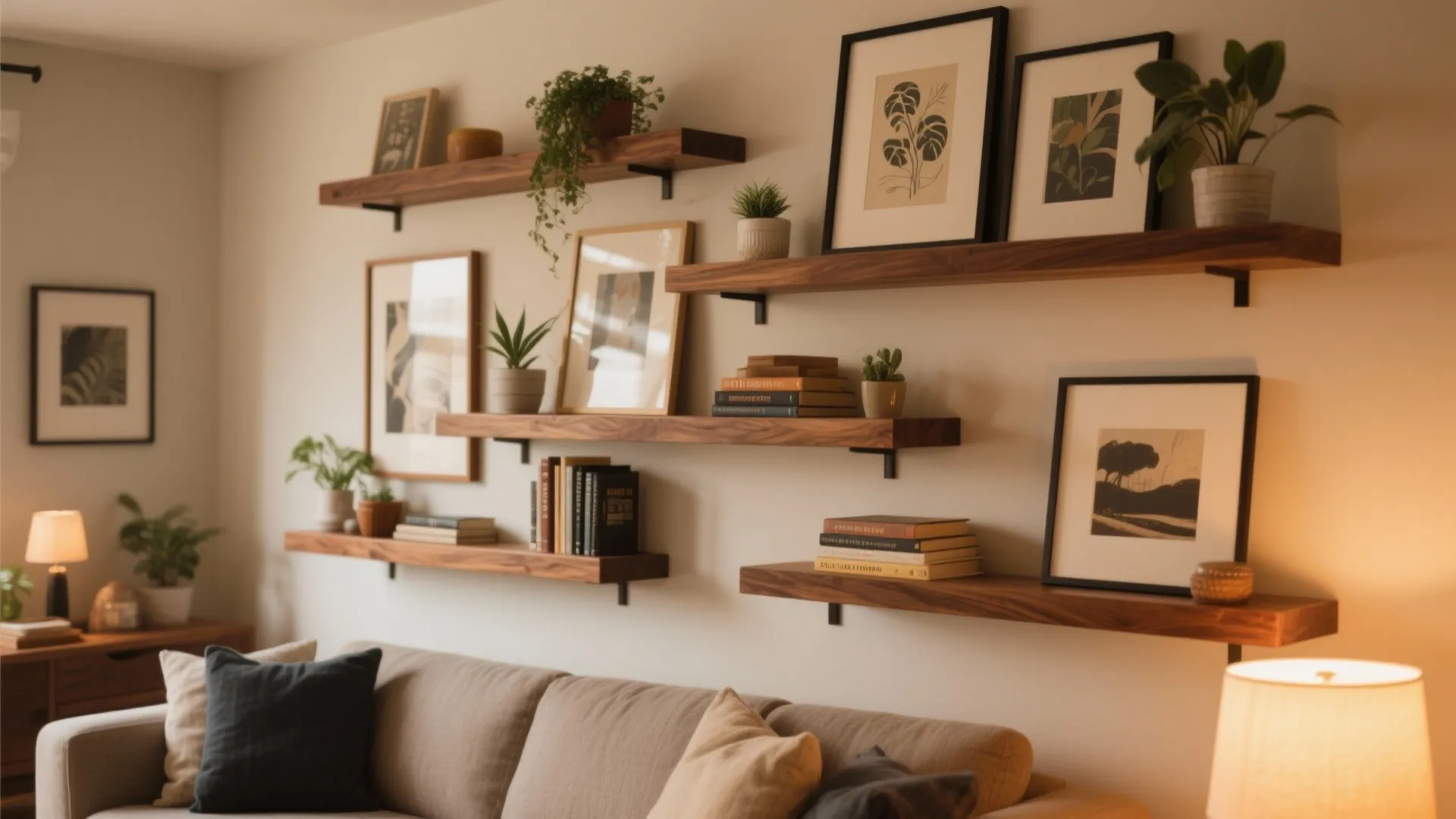 5. Functional Art Shelves