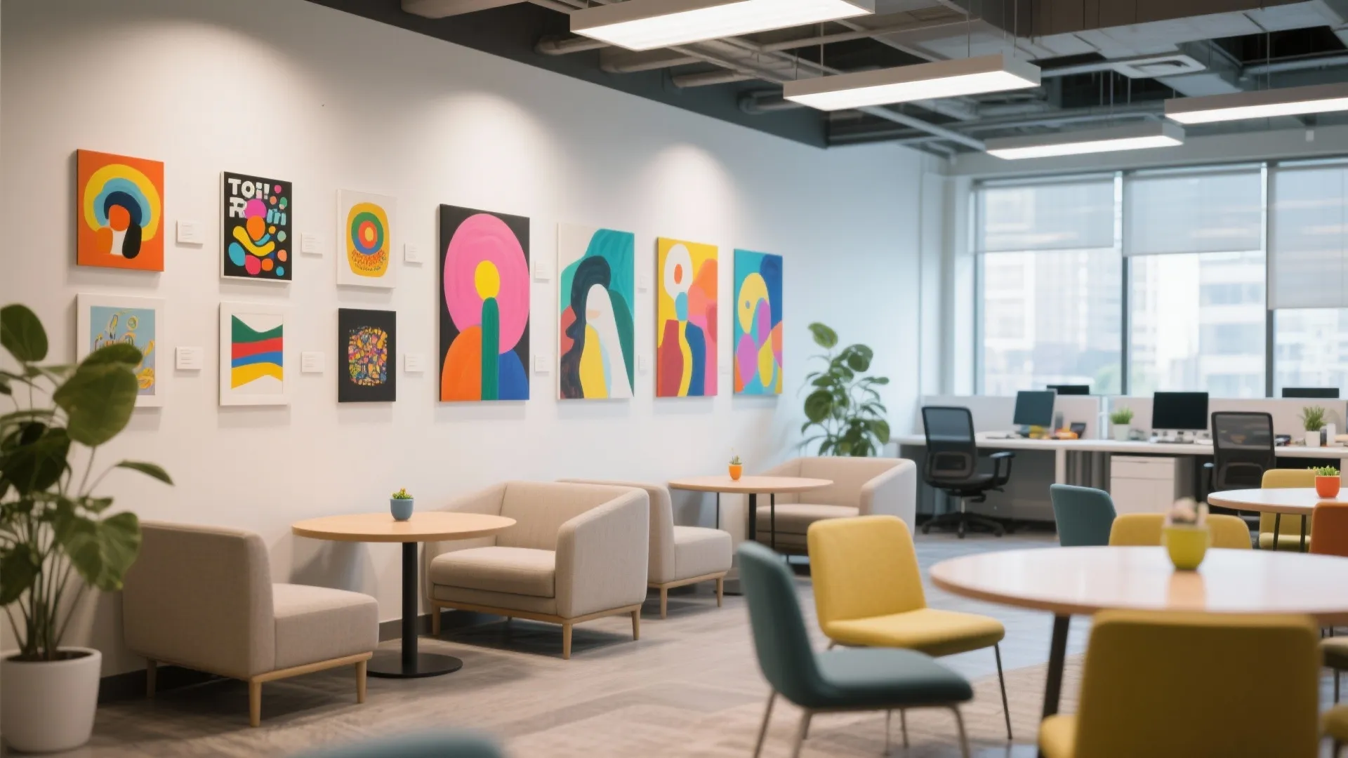 9. Artistic wall space