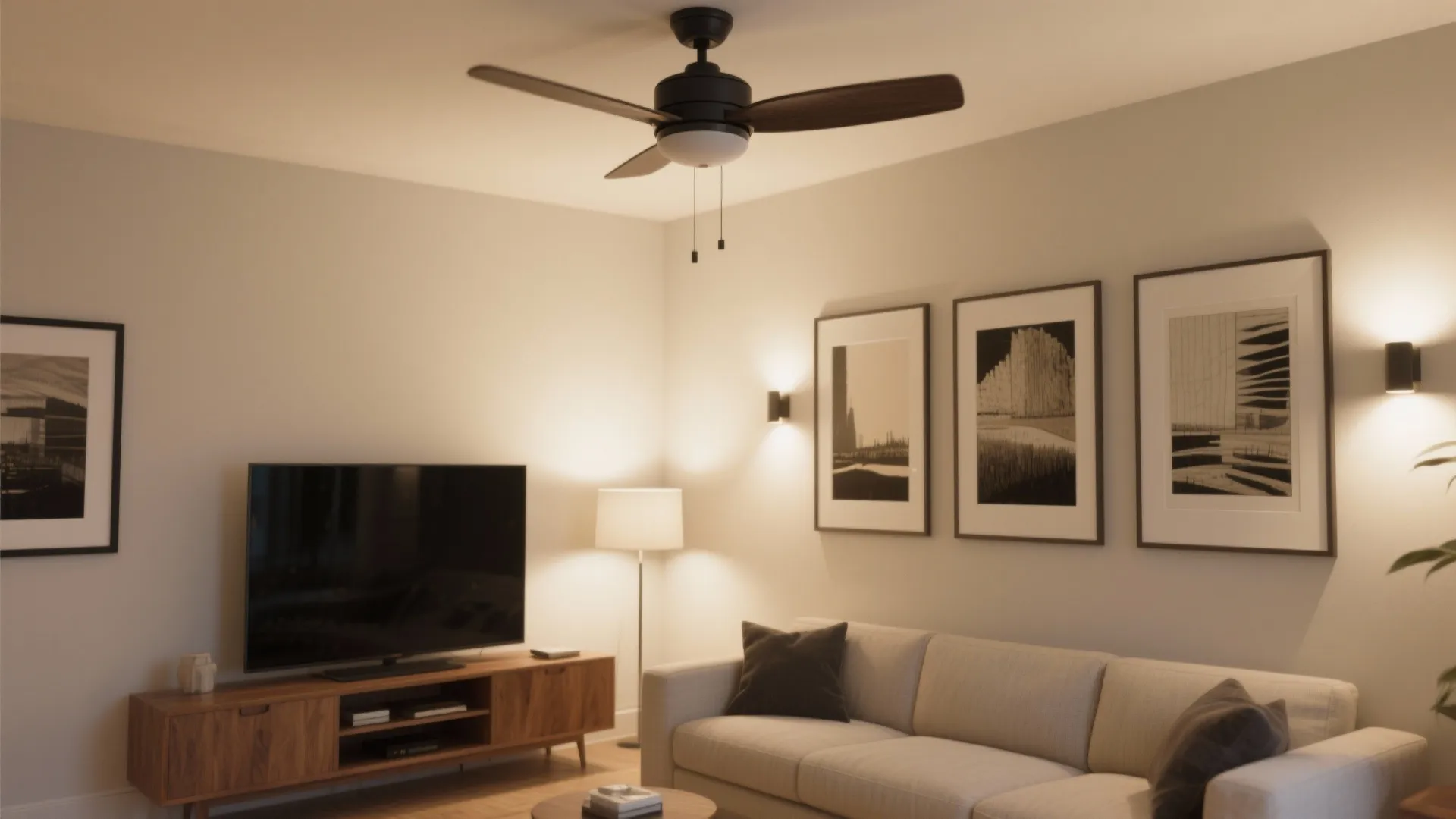 Art Wall Balance + Flicker-Safe Lighting