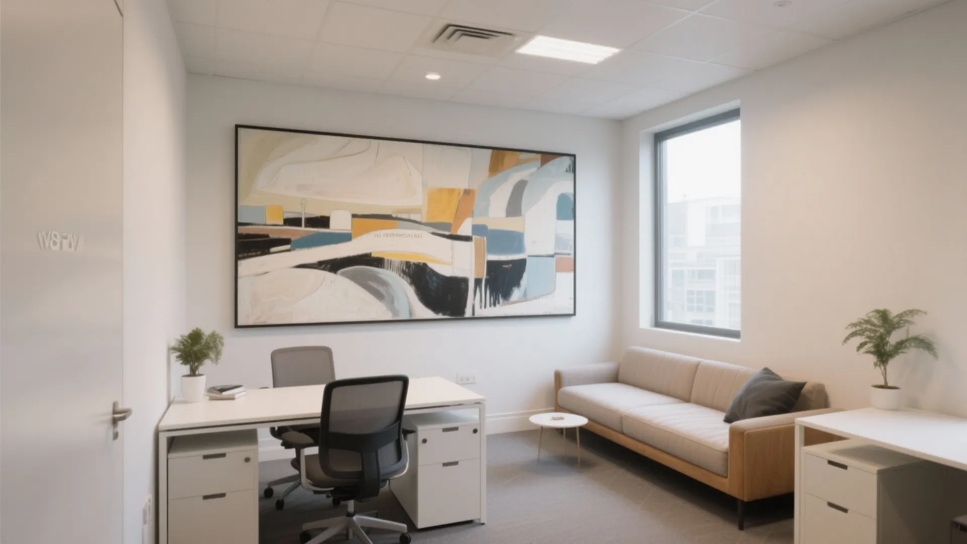 10. Art Wall Unifying the Room