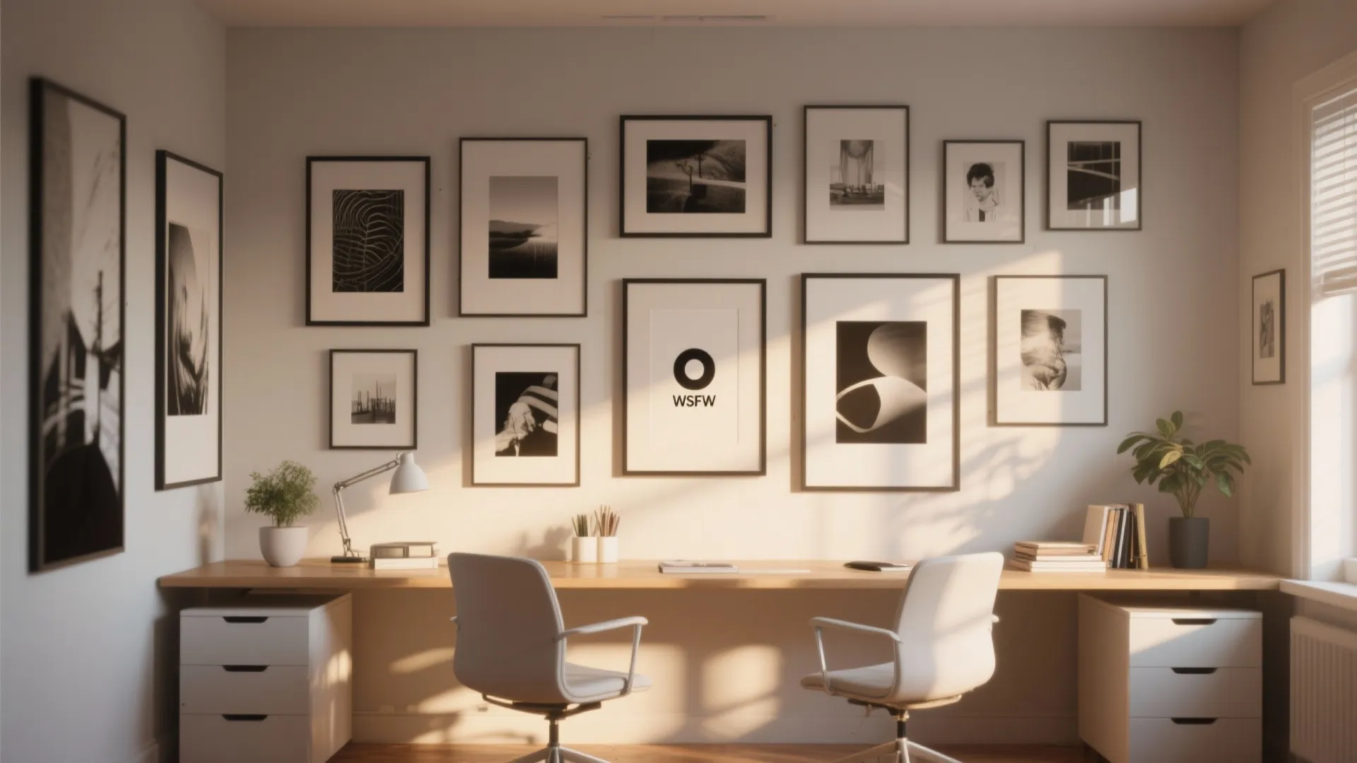 9. Art Wall for Inspiration