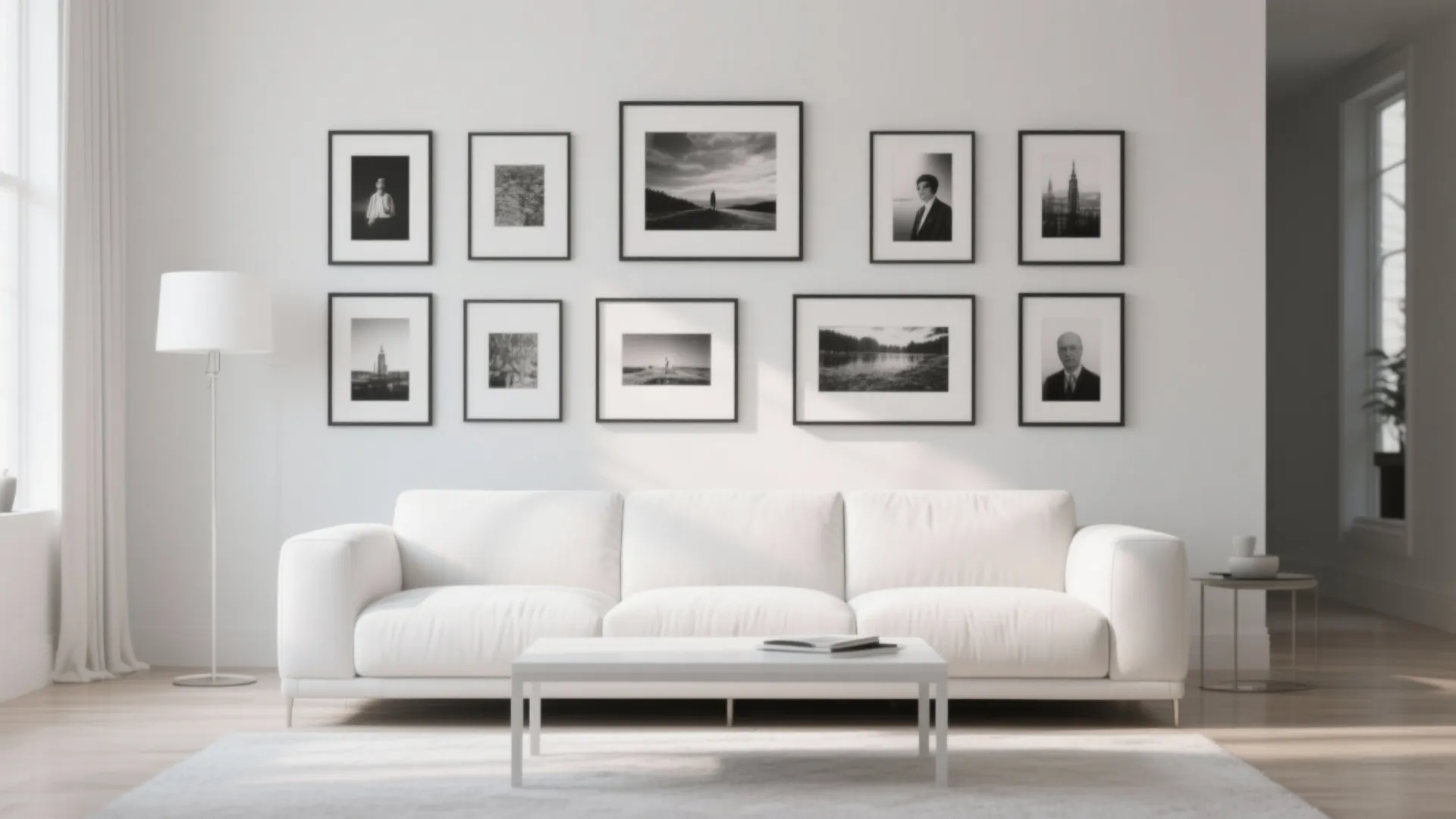 10. Art Displays in Cohesive Tones
