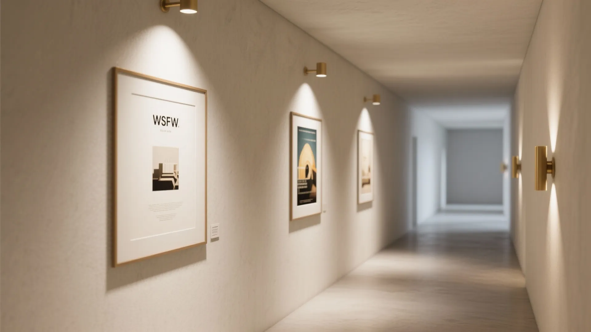 Art-wash sconces to make walls double as galleries