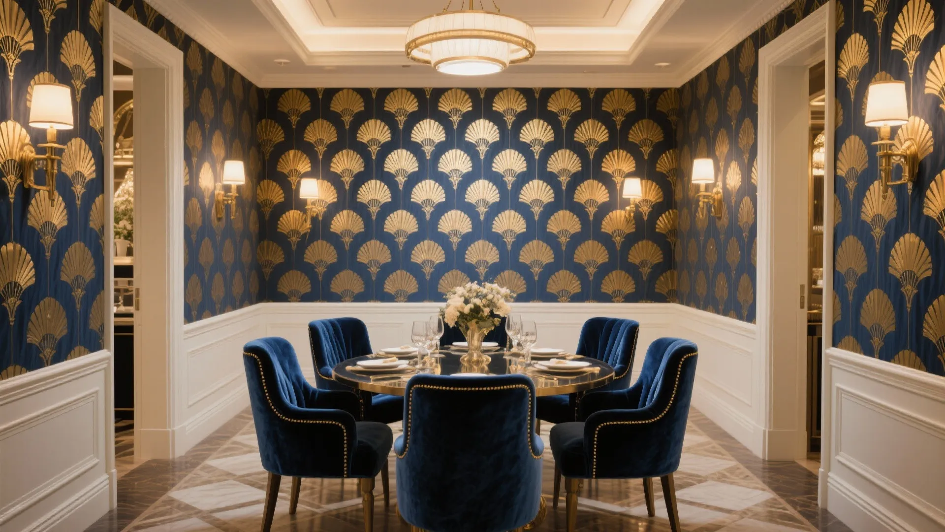 8. Art-Deco Inspired Lines