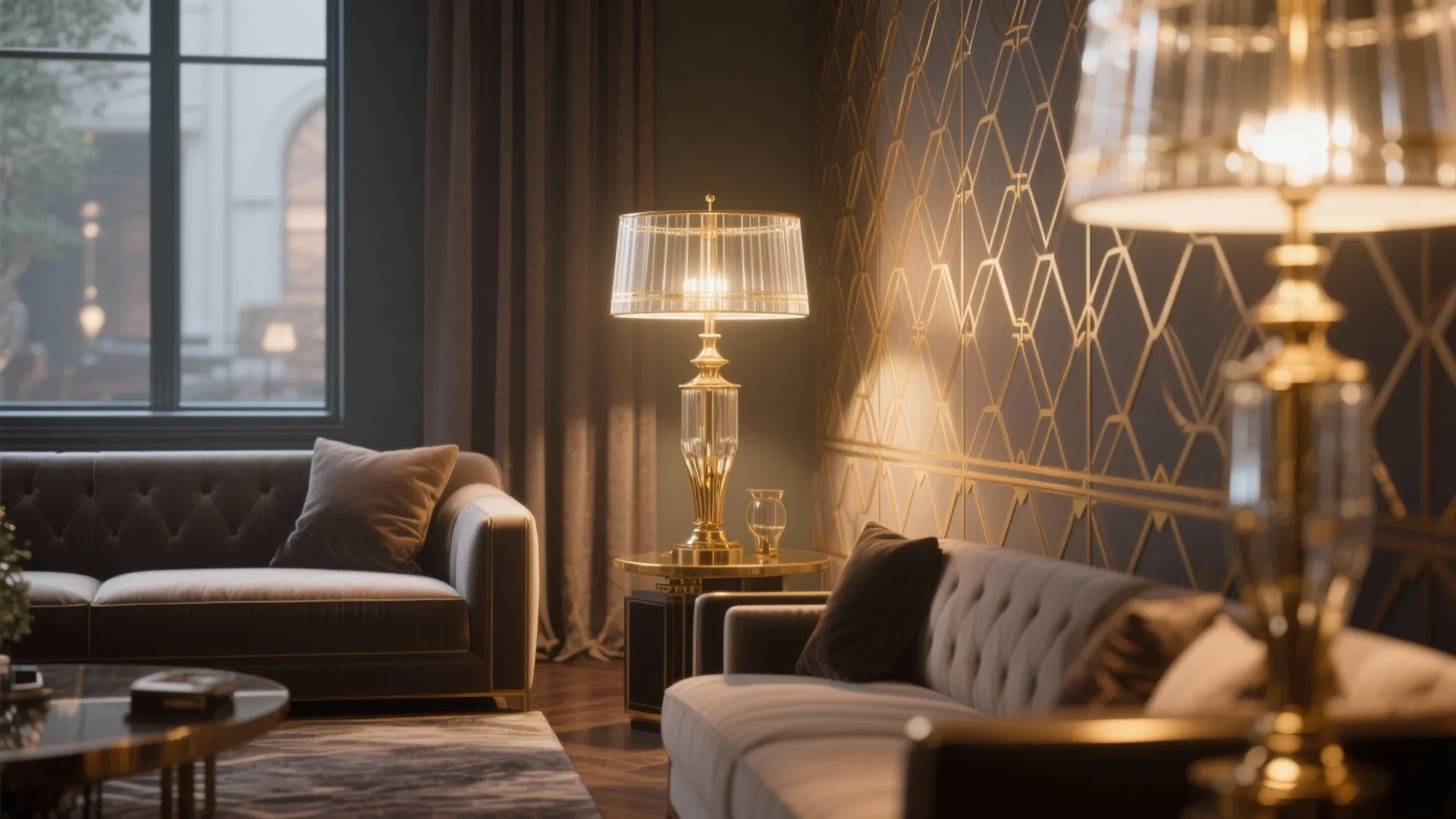 5. Art Deco Statement Lamps