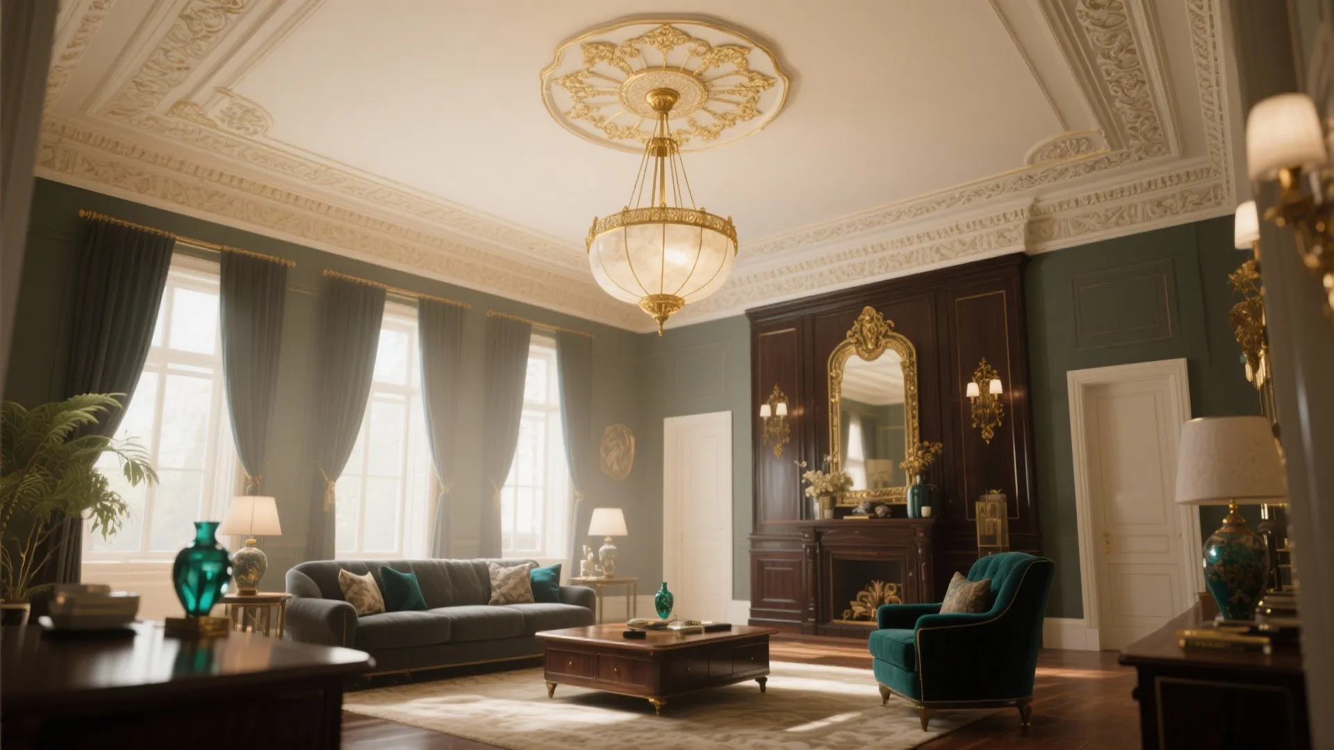 6. Statement Art Deco Pendant