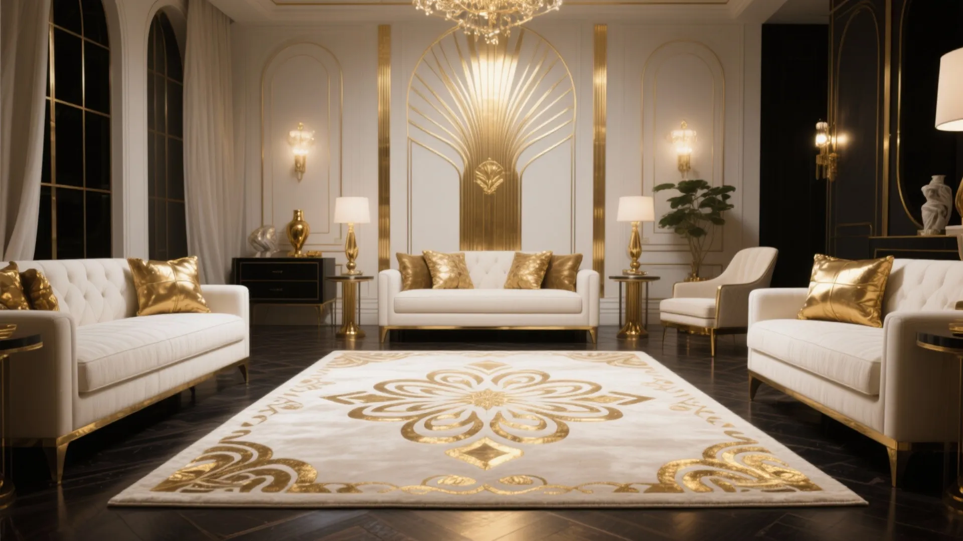 8. Art-Deco Inspired Lines