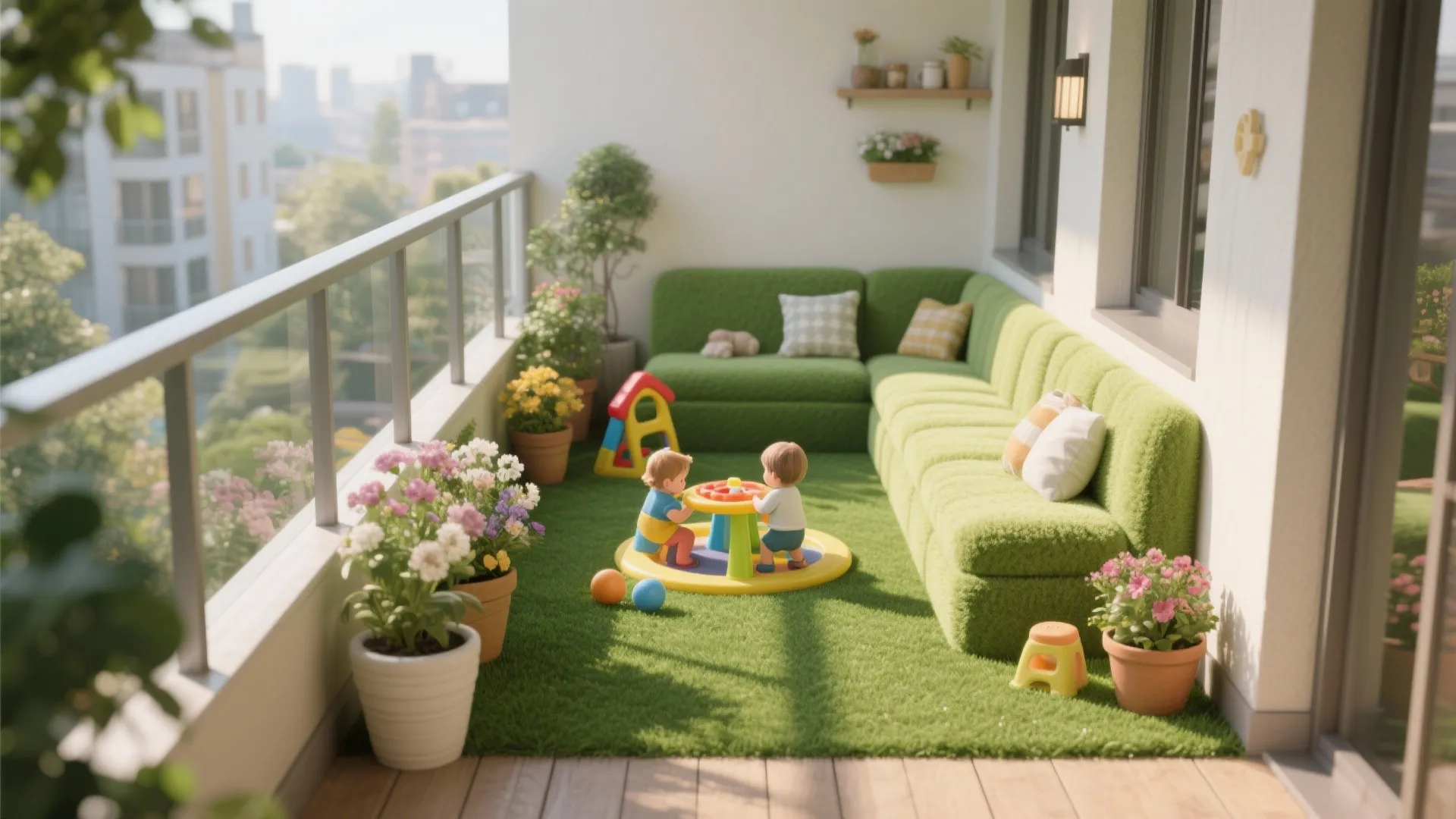 Artificial Grass for a Garden-Like Escape