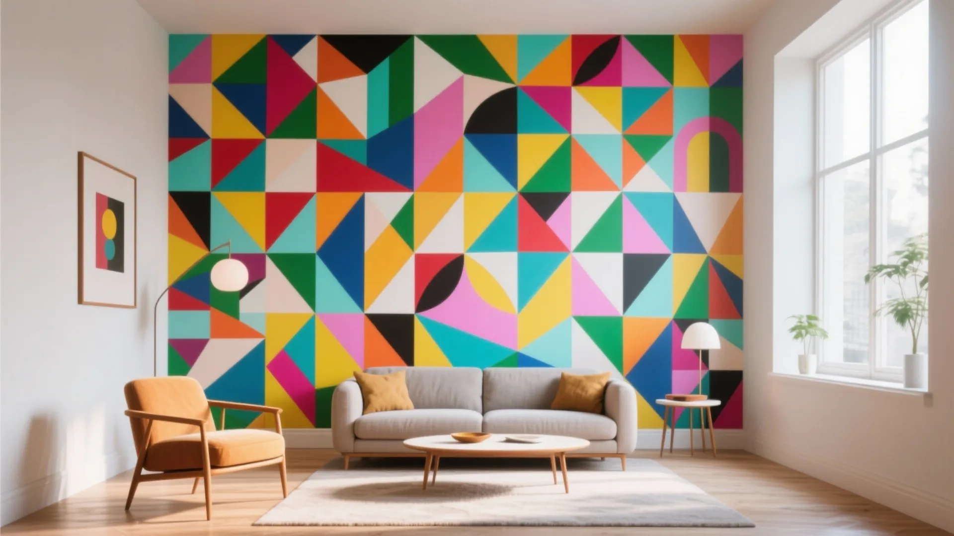 9. Artistic Accent Wall