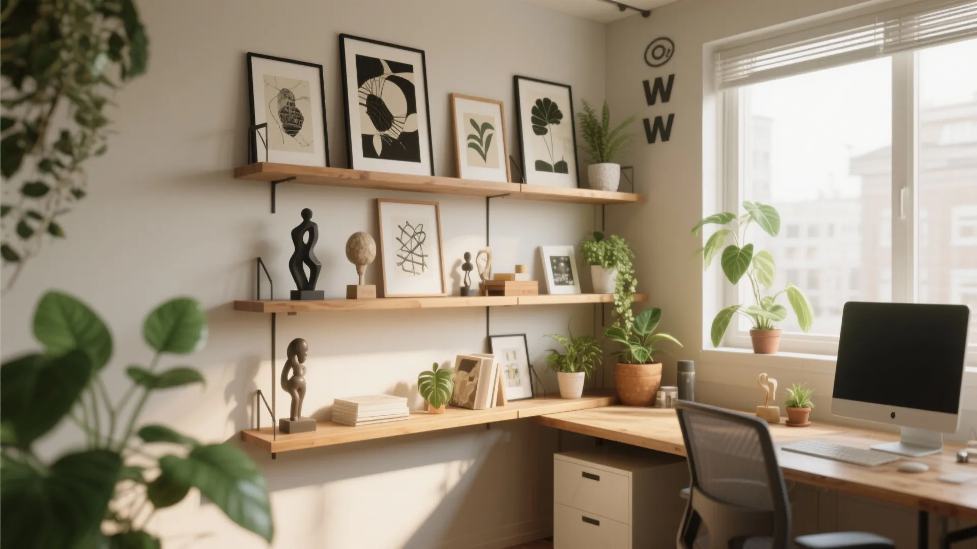 4. Artistic Shelving Arrangements