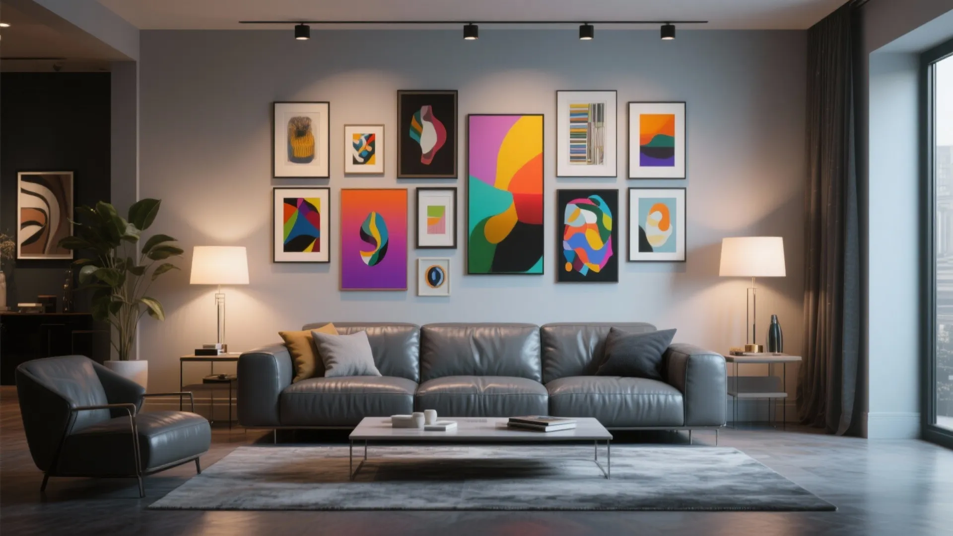 10. Art-Focused Living Room