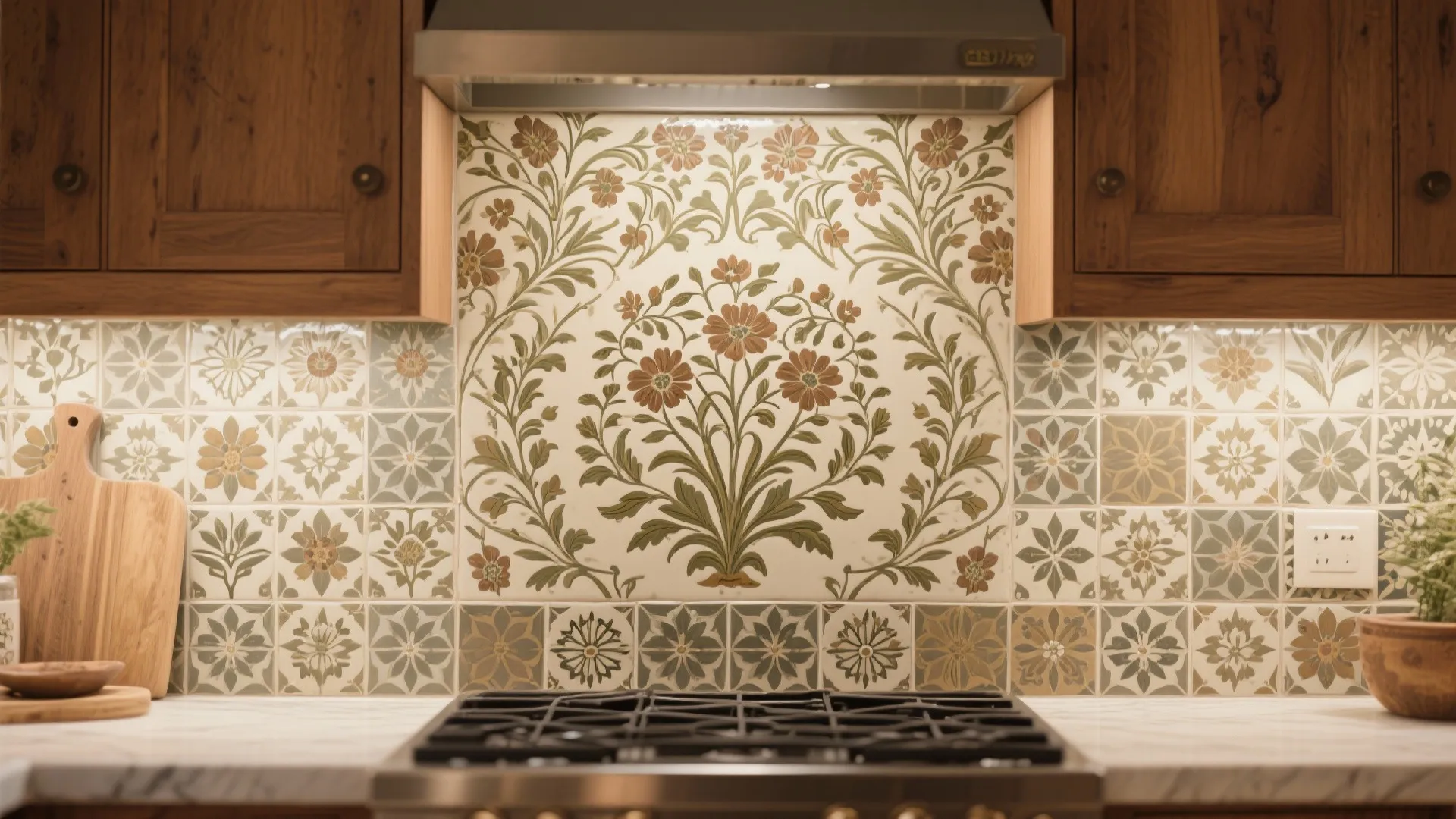3. Arts and Crafts Patterned Tile