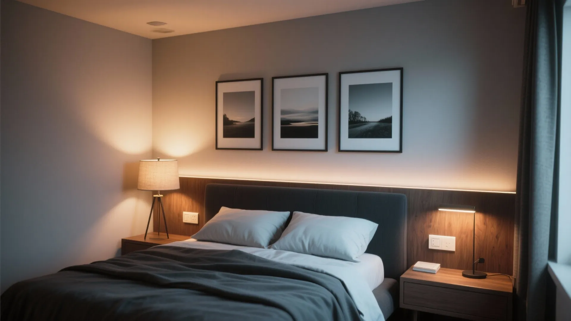 5. Accent with Artwork and Layered Lighting