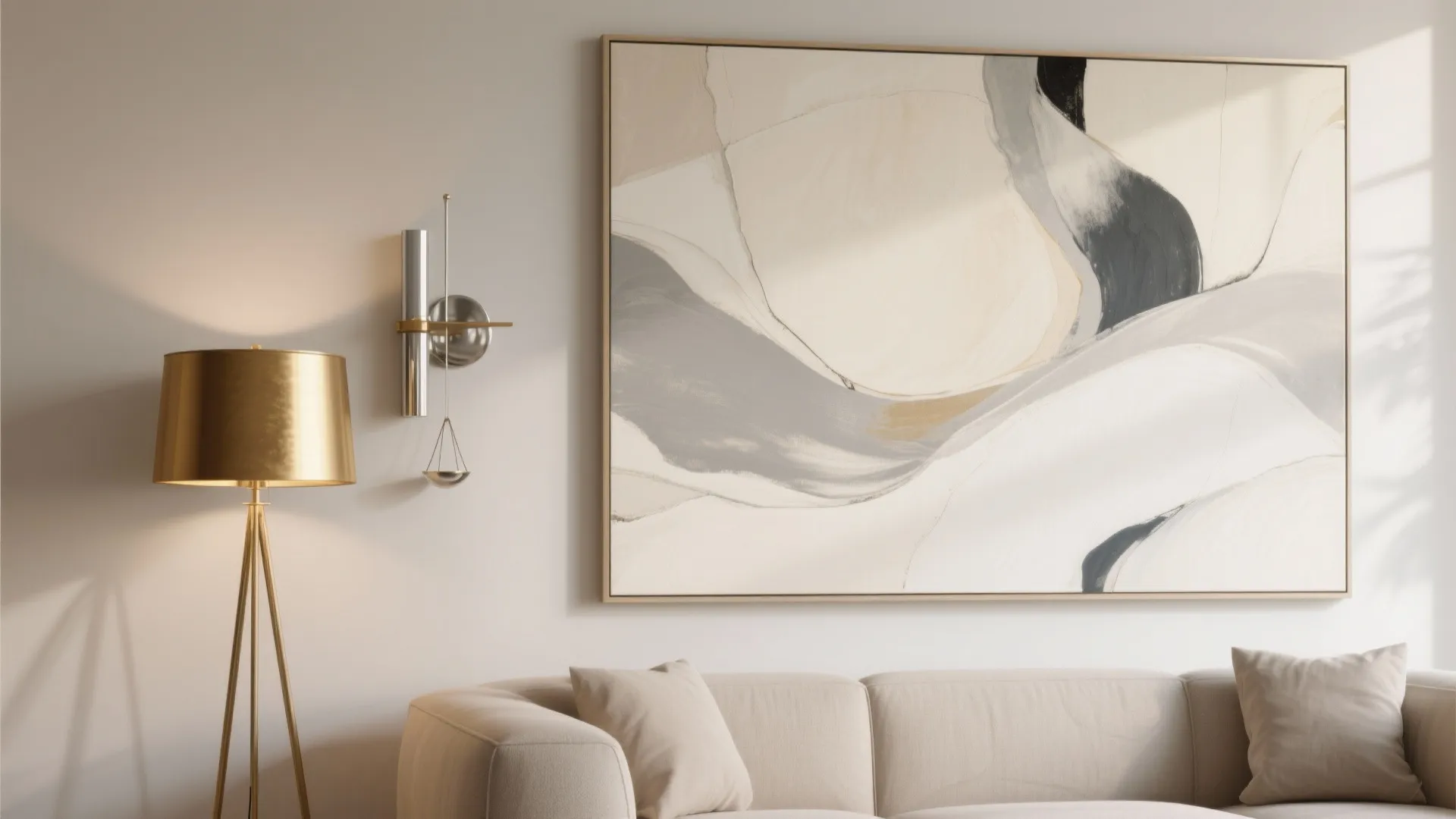 3. Statement Artwork and Metallic Accents