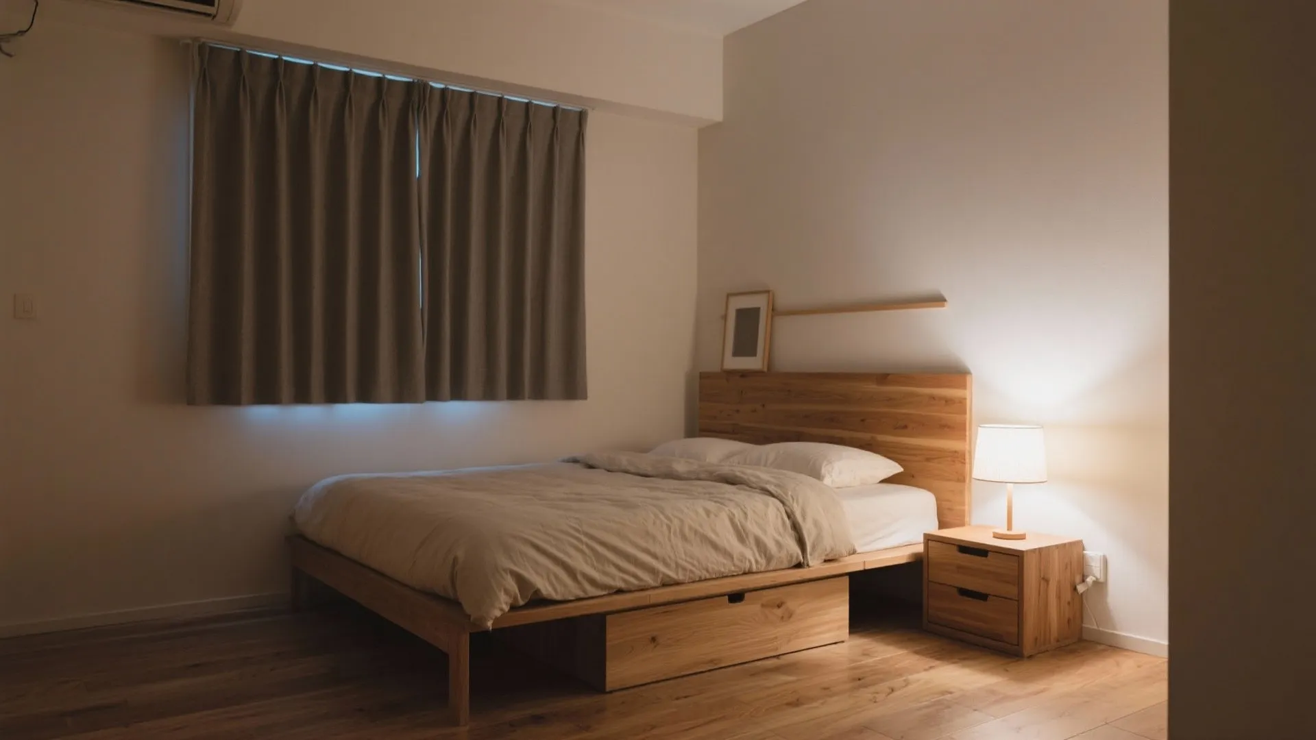 寝室は引き算で整う：日式風格をベースに光と音をコントロール