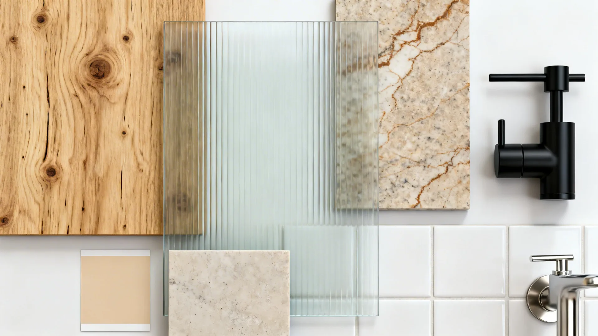 Warm Ash Stain on Birch With Glass Inserts