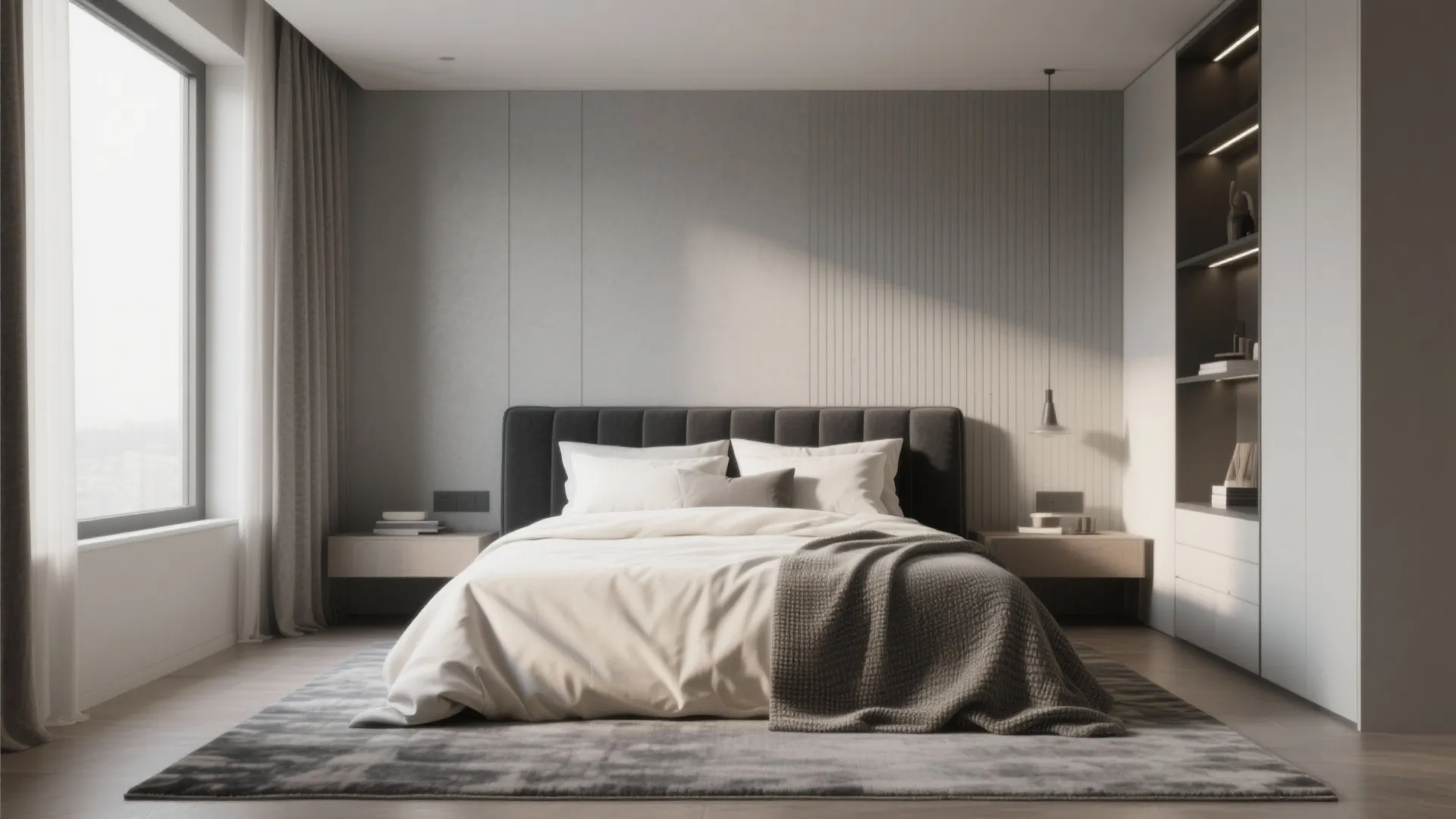 4. Layered Neutrals: Ash Grey, Cream, and Charcoal