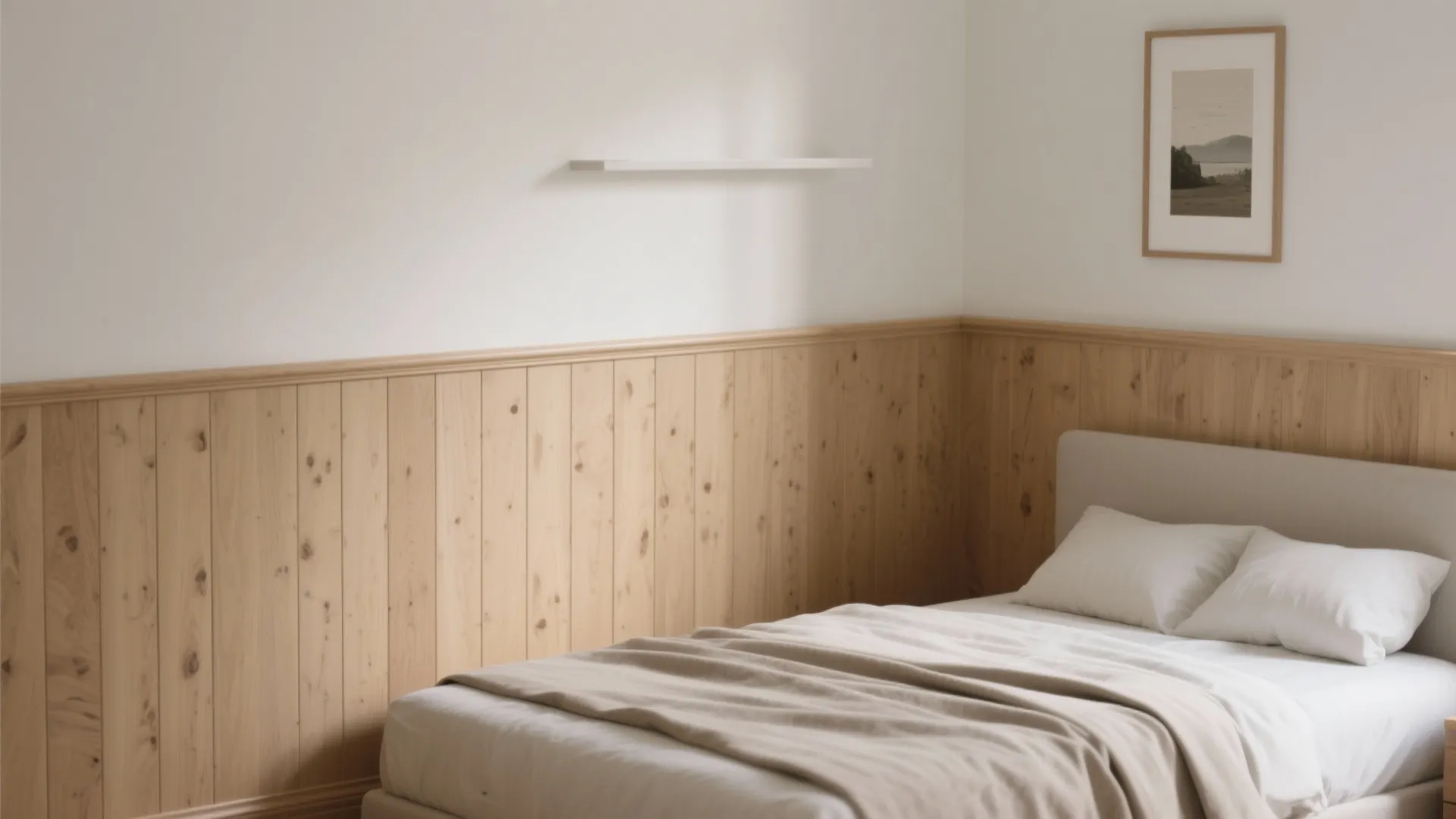 Half-Height Wainscot in Ash for Calm Balance