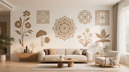 5 Wall Stencil Design Ideas with Asian Paints