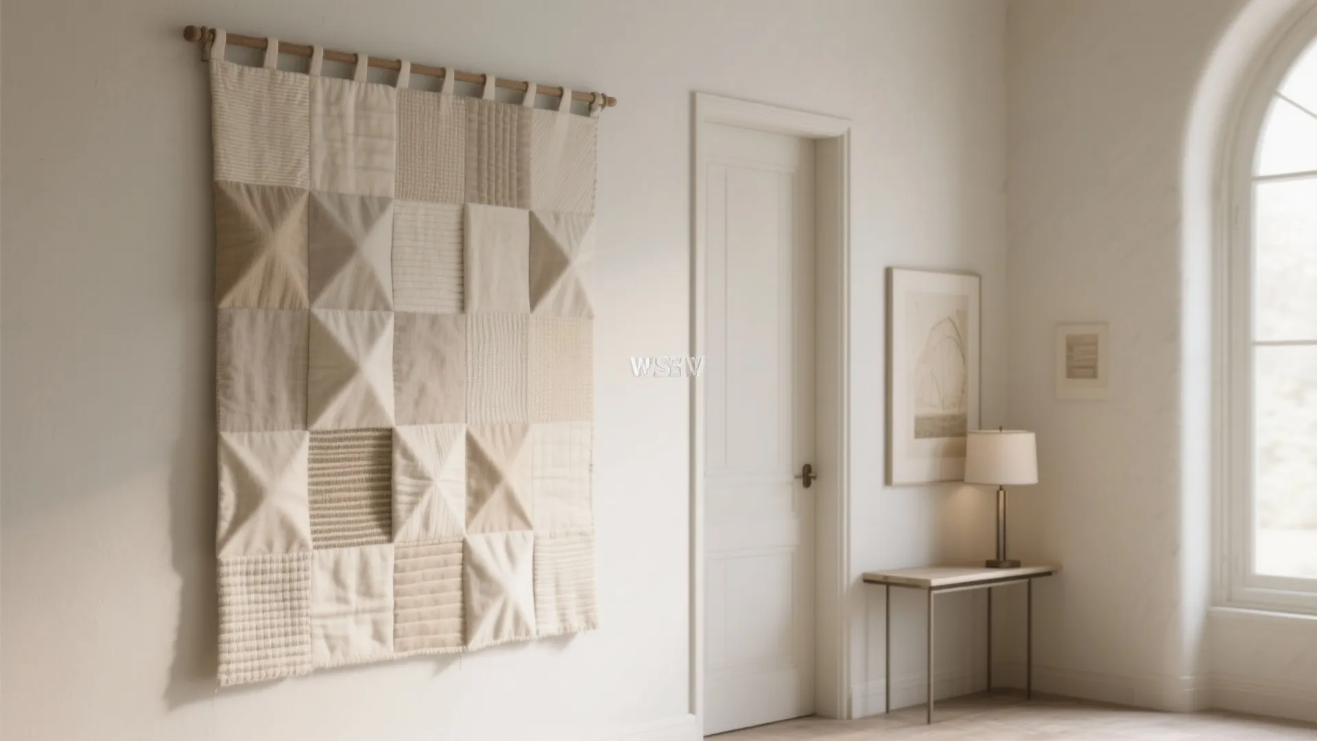 Patchwork with negative space asymmetry