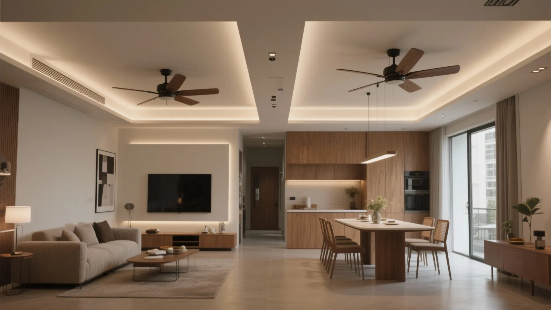 Asymmetric POP Bands for Zoning